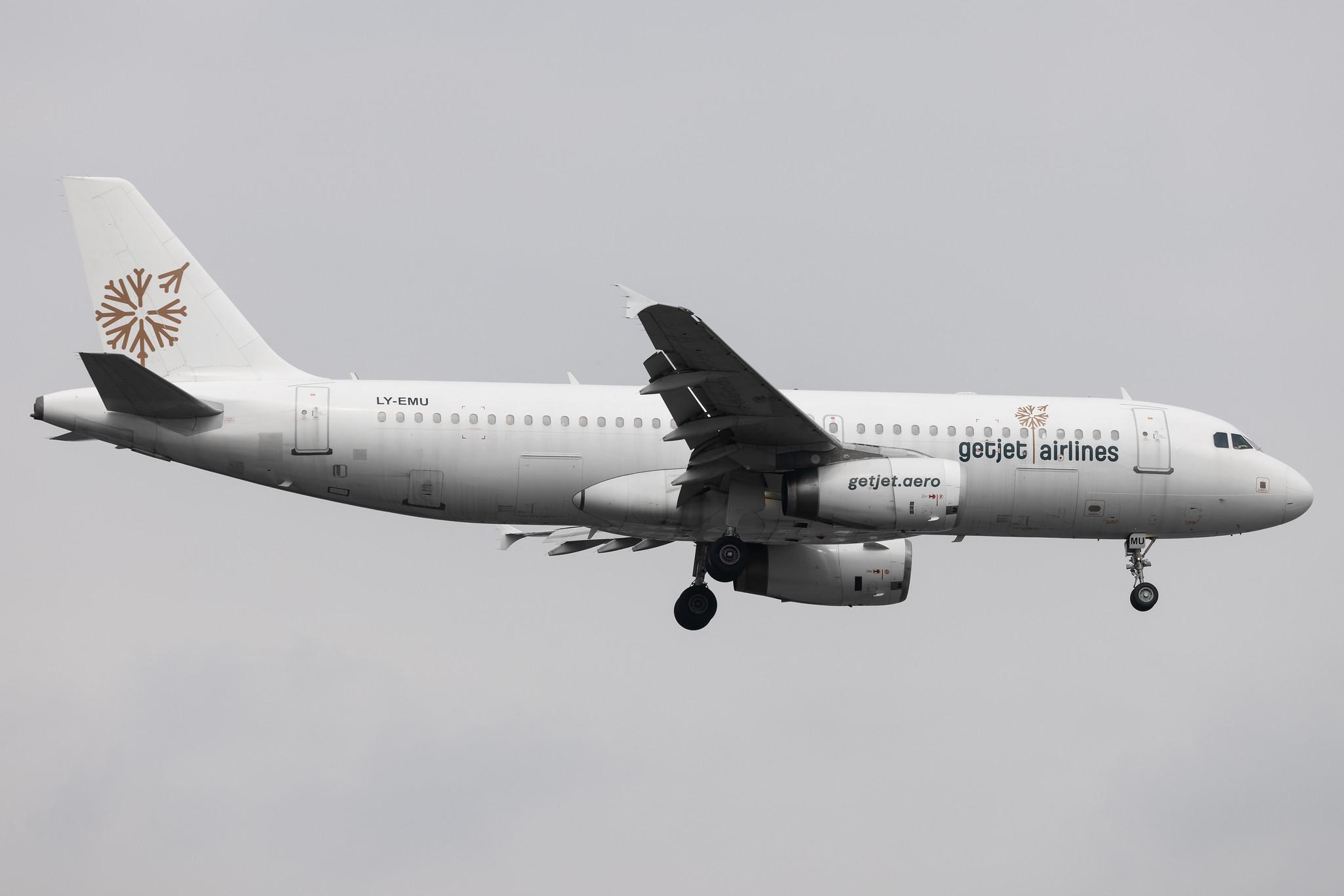 Frankfurt Airport: GetJet Airlines (GW / GJT) | Airbus A320-233 A320 | LY-EMU | MSN 2118