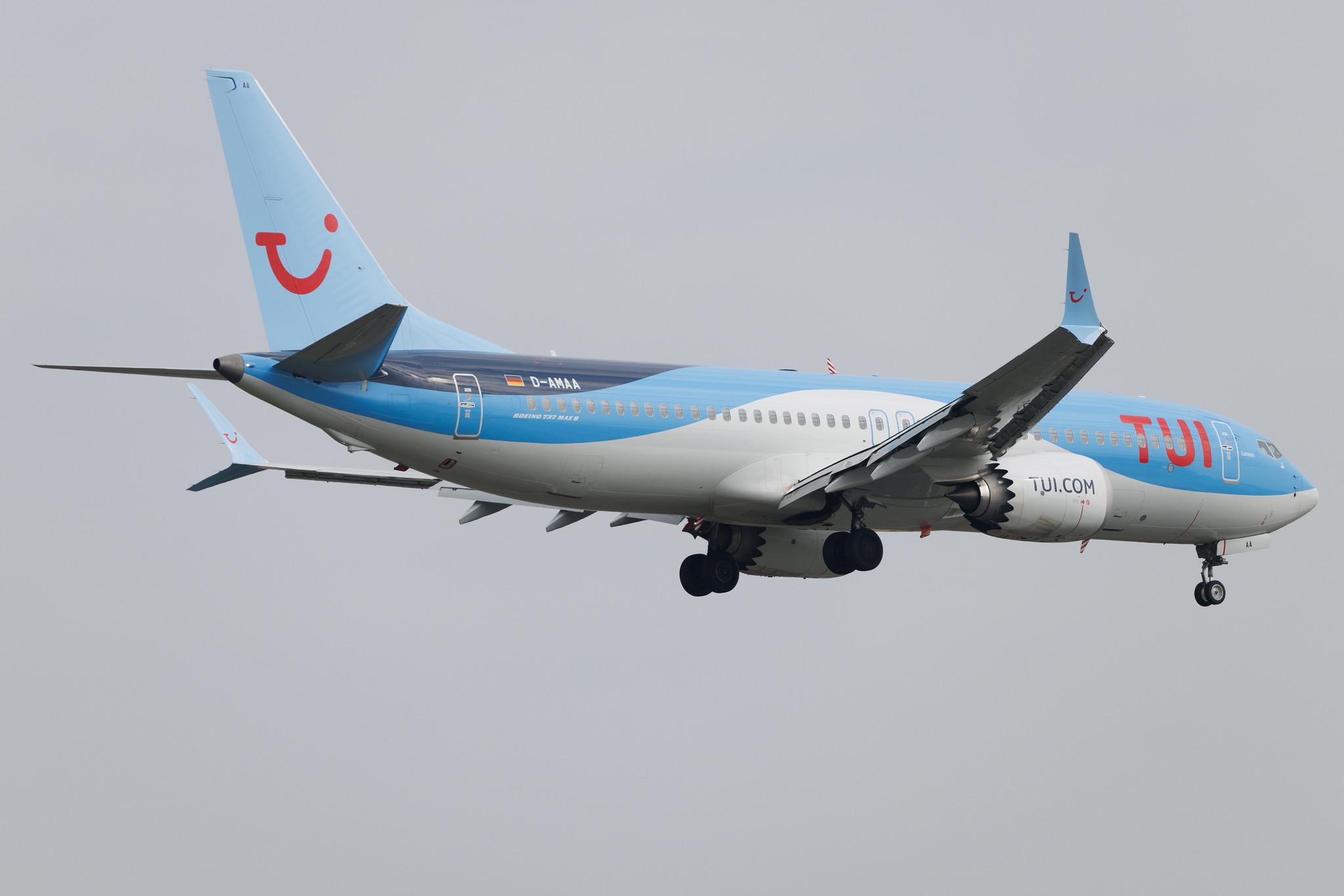 Frankfurt Airport: TUI (X3 / TUI) | Operator: TUI fly | Boeing 737 MAX 8 B38M | D-AMAA | MSN 44612