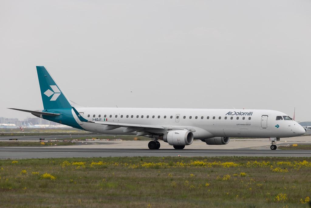 Frankfurt Airport: Air Dolomiti (EN / DLA) | Embraer E195LR E195 | I-ADJY | MSN 19000300