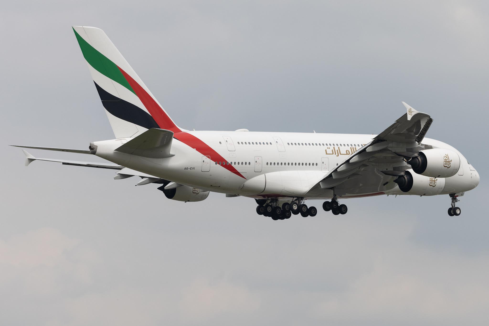 Frankfurt Airport: Emirates (EK / UAE) | Airbus A380-842 A388 | A6-EVI | MSN 258