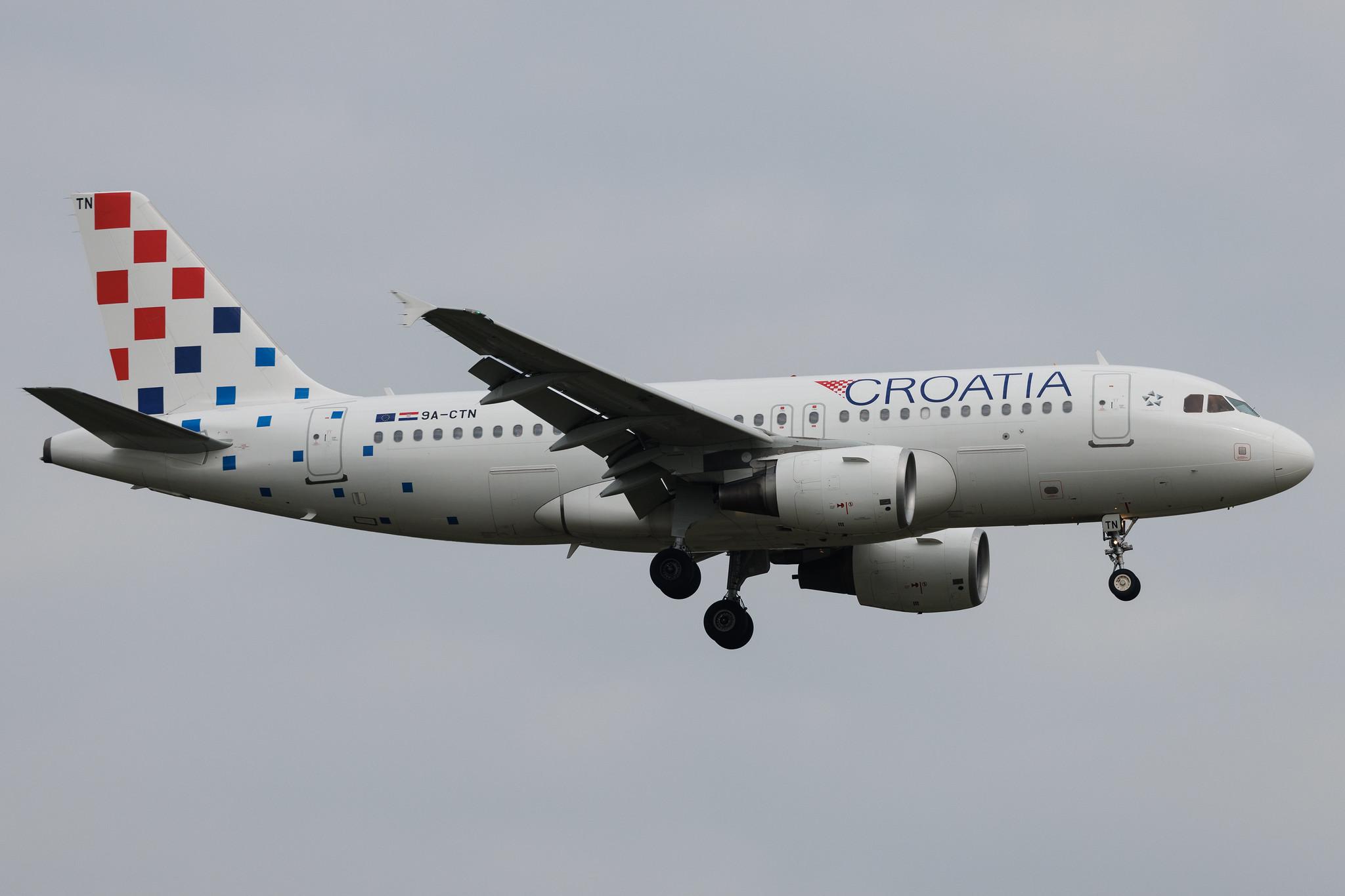 Frankfurt Airport: Croatia Airlines (OU / CTN) | Airbus A319-112 A319 | 9A-CTN | MSN 5085