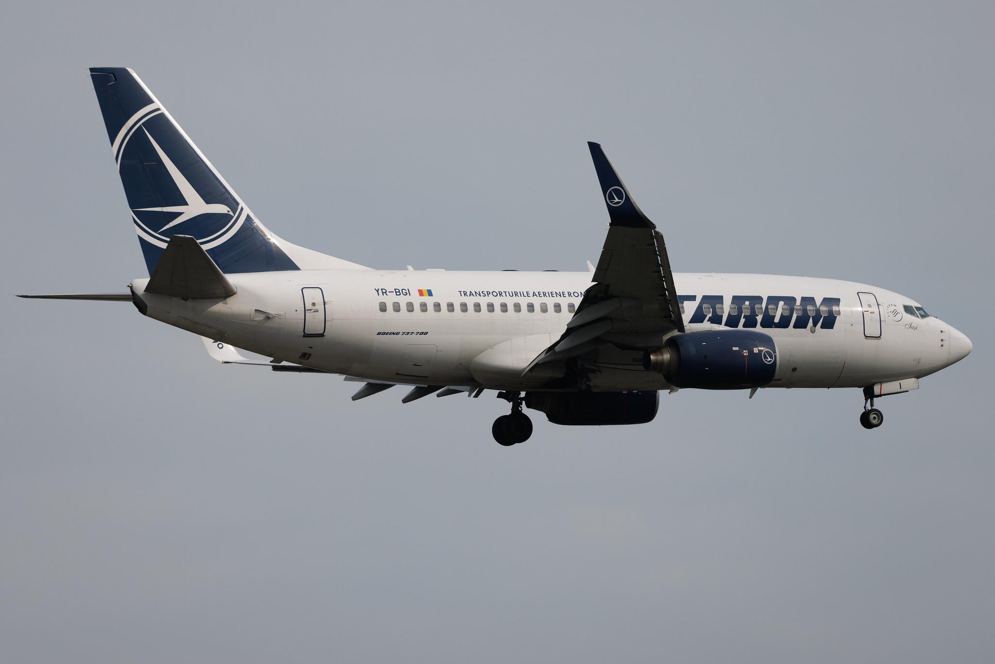 Frankfurt Airport: Tarom (RO / ROT) | Boeing 737-78J B737 | YR-BGI | MSN 28439