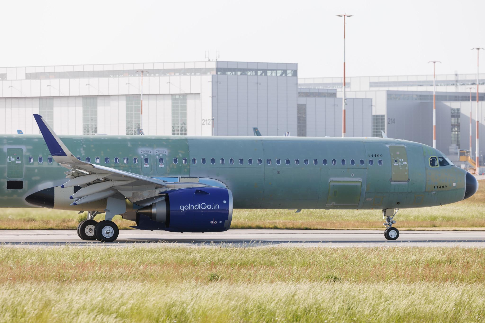 Hamburg Finkenwerder: IndiGo (6E / IGO) | Airbus A321-251NX A21N | D-AXXG | VT- | MSN 11400