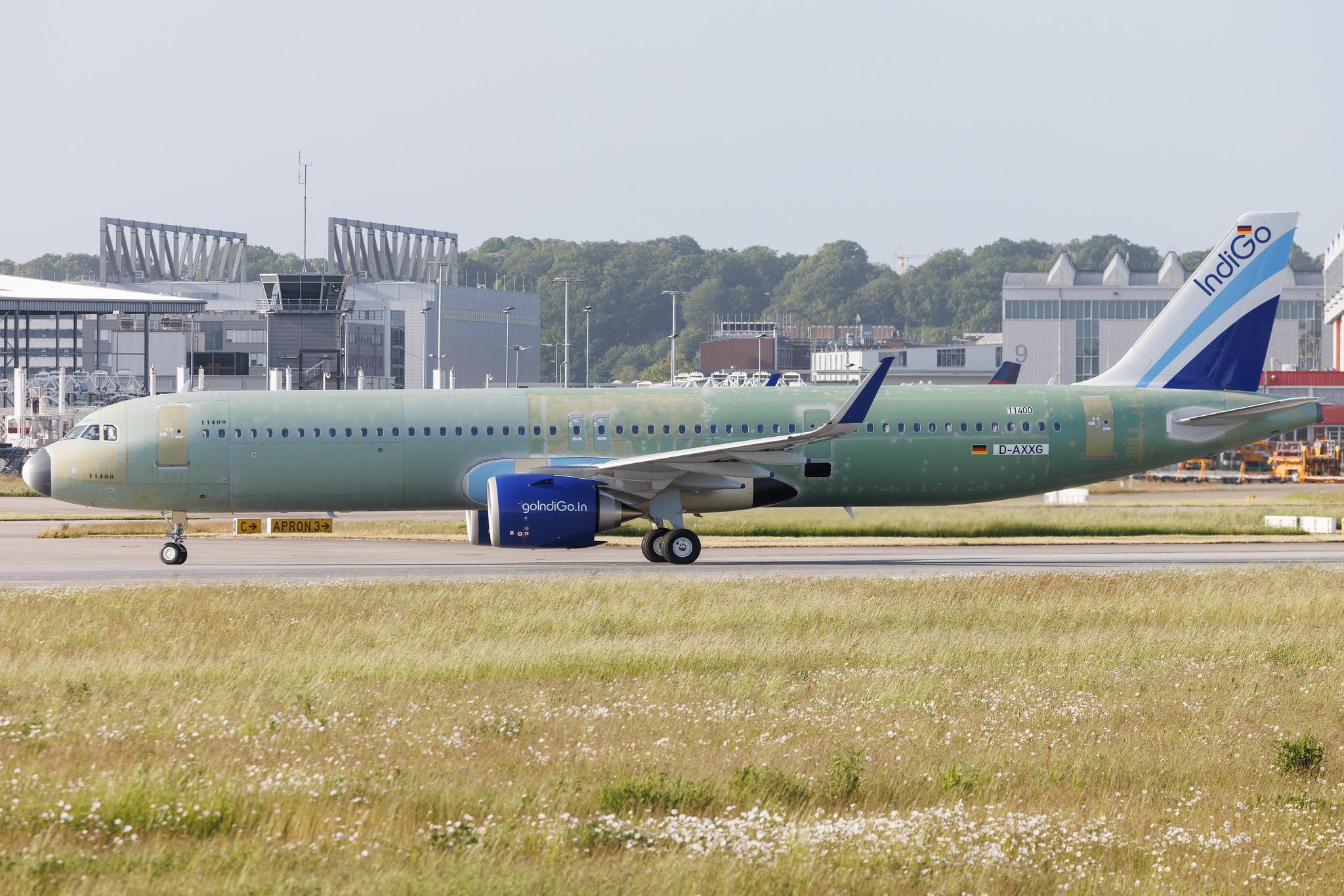 Hamburg Finkenwerder: IndiGo (6E / IGO) | Airbus A321-251NX A21N | D-AXXG | VT- | MSN 11400