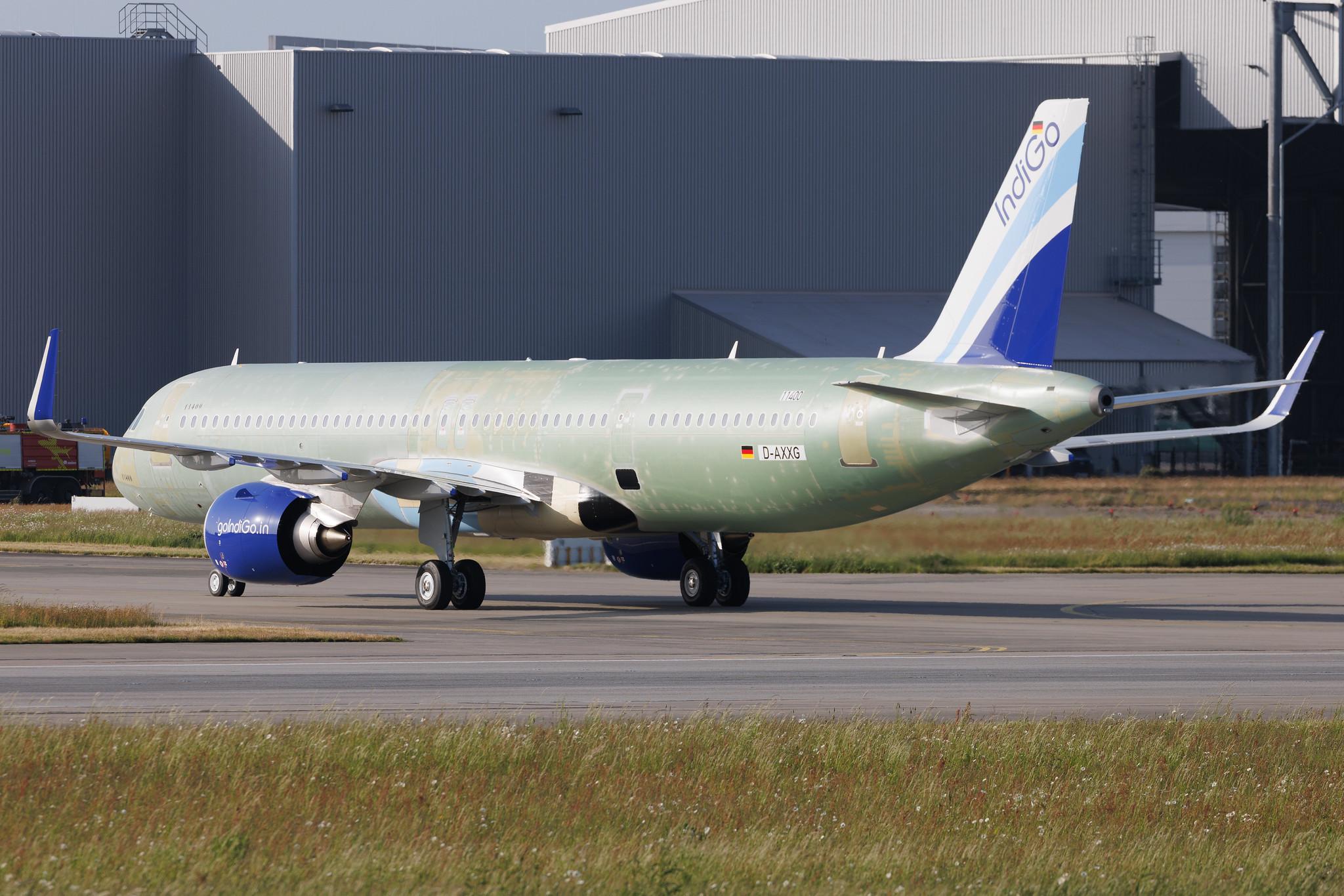 Hamburg Finkenwerder: IndiGo (6E / IGO) | Airbus A321-251NX A21N | D-AXXG | VT- | MSN 11400