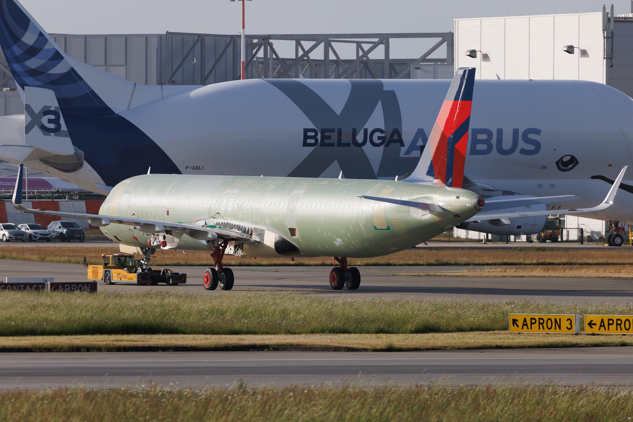 Hamburg Finkenwerder: Delta Air Lines (DL / DAL) | Airbus A321-271NX A21N | D- | MSN 11362