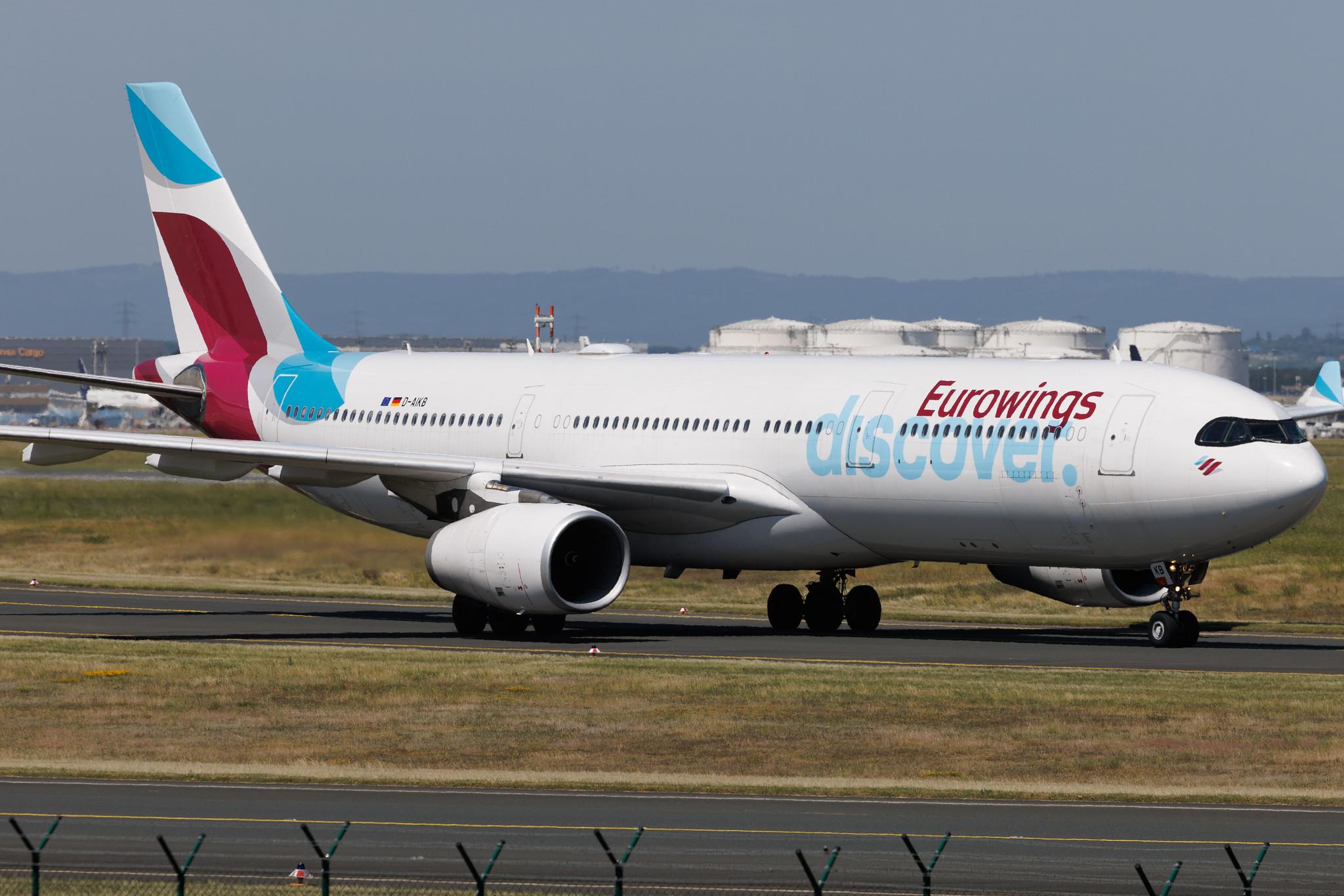 Frankfurt Airport: Eurowings Discover (4Y / OCN) | Airbus A330-343 A333 | D-AIKB | MSN 0576