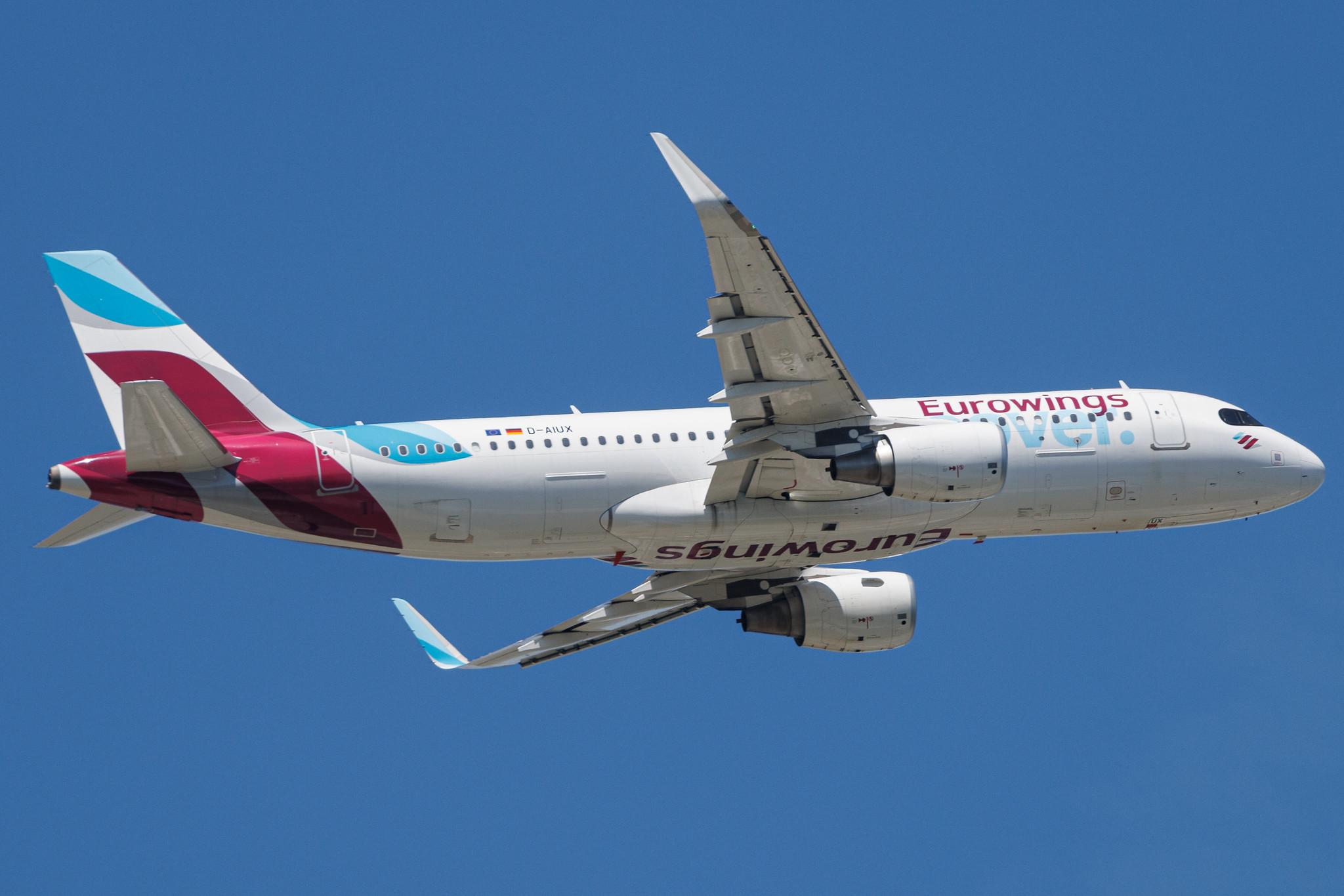 Frankfurt Airport: Eurowings Discover (4Y / OCN) | Airbus A320-214 A320 | D-AIUX | MSN 7256