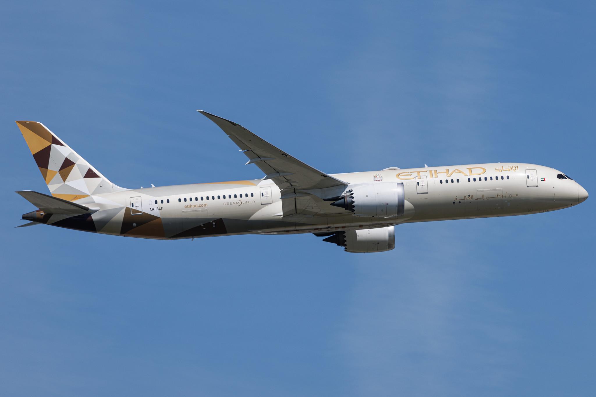 Frankfurt Airport: Etihad Airways (EY / ETD) | Boeing 787-9 Dreamliner B789 | A6-BLF | MSN 39651