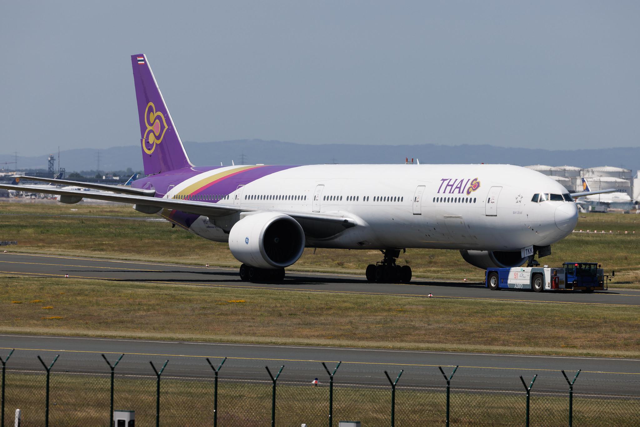 Frankfurt Airport: Thai Airways (TG / THA) | Boeing 777-3AL(ER) B77W | HS-TKK | MSN 41520