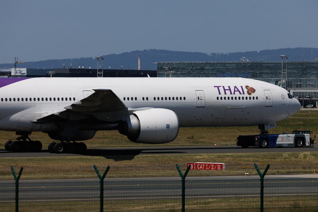 Frankfurt Airport: Thai Airways (TG / THA) | Boeing 777-3AL(ER) B77W | HS-TKK | MSN 41520