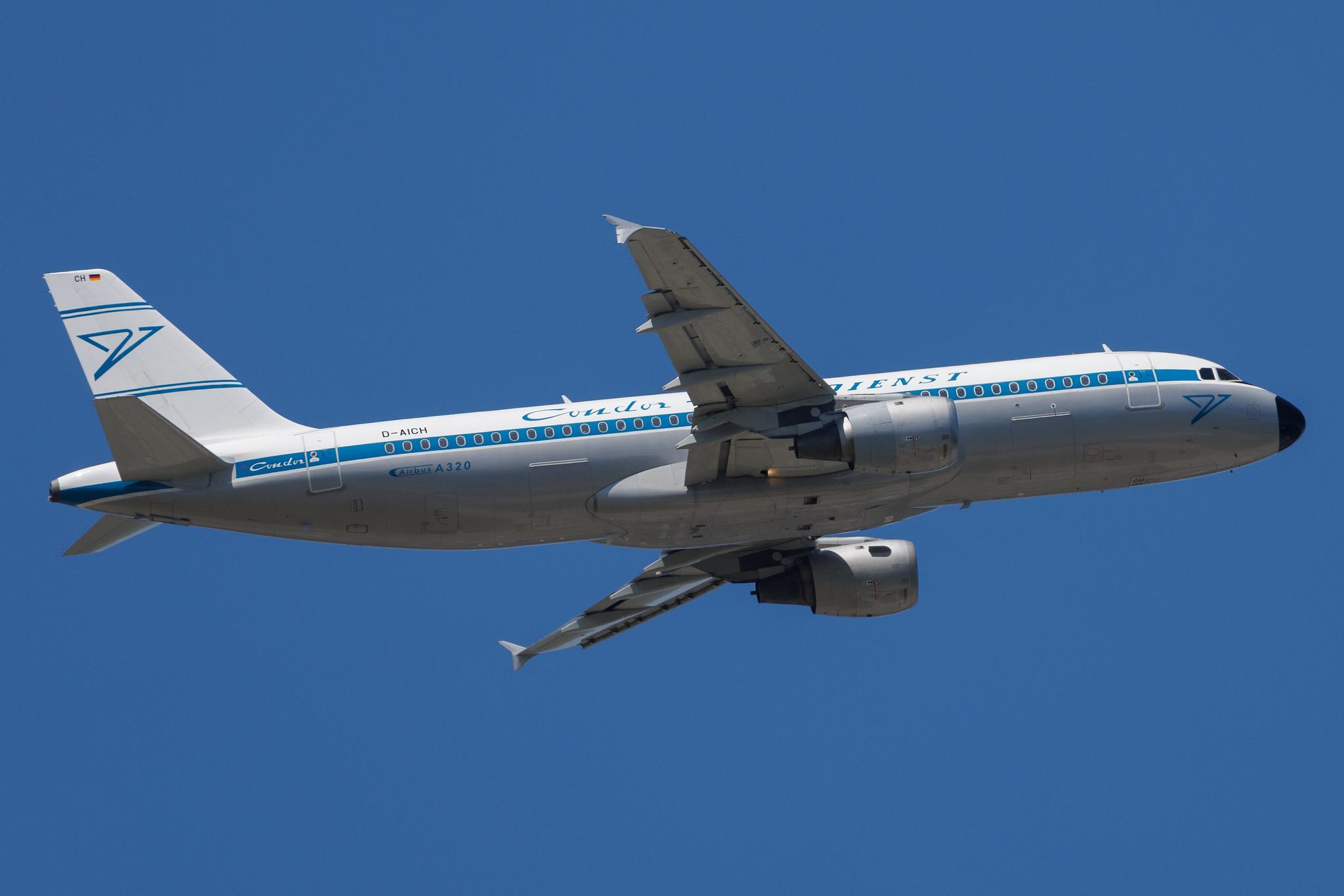 Frankfurt Airport: Condor (DE / CFG) | Livery: Retro Livery | Airbus A320-212 A320 | D-AICH | MSN 0971