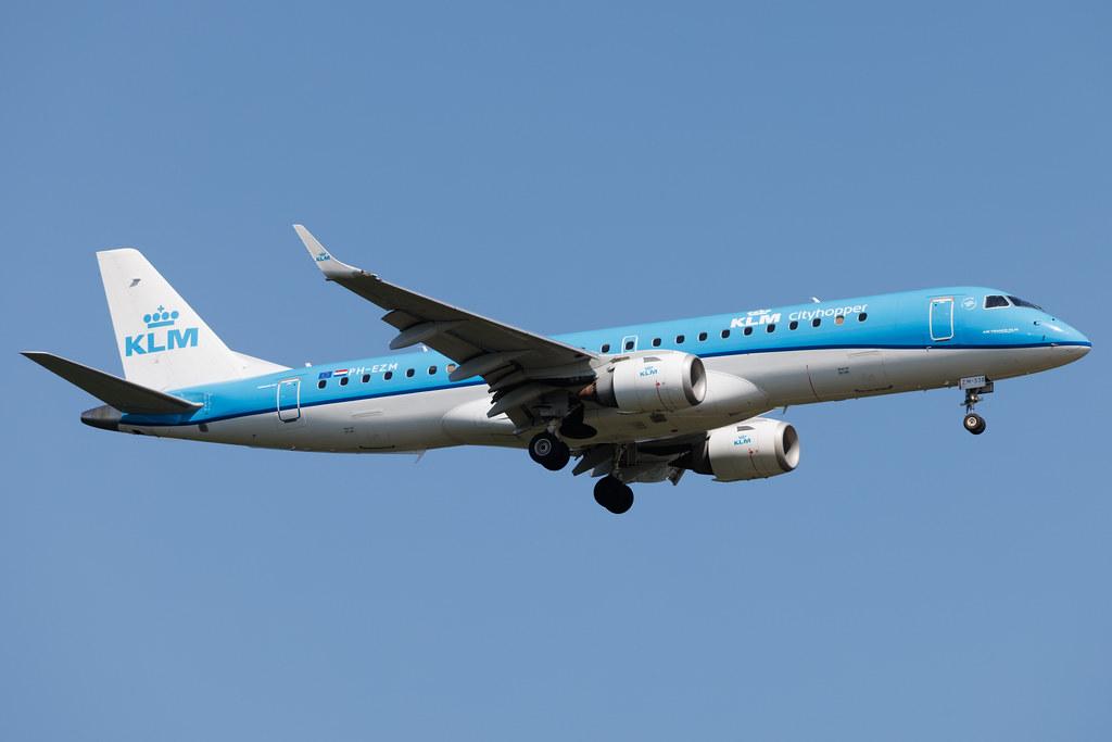 Frankfurt Airport: KLM (KL / KLM) | Operator: KLM Cityhopper | Embraer E190STD E190 | PH-EZM | MSN 19000338