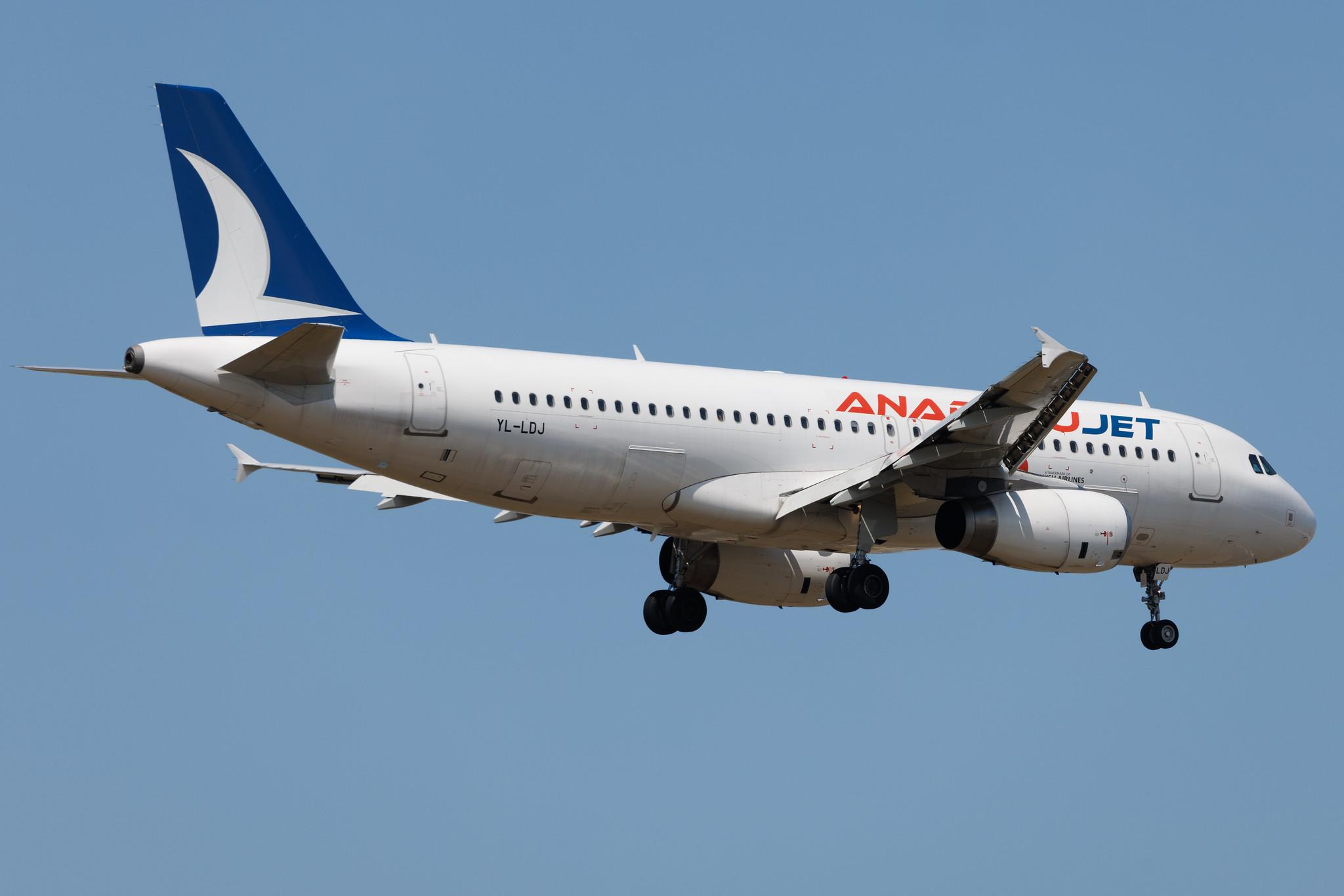 Frankfurt Airport: AnadoluJet (TK / THY) | Operator: Turkish Airlines | Airbus A320-232 A320 | YL-LDJ | MSN 04351