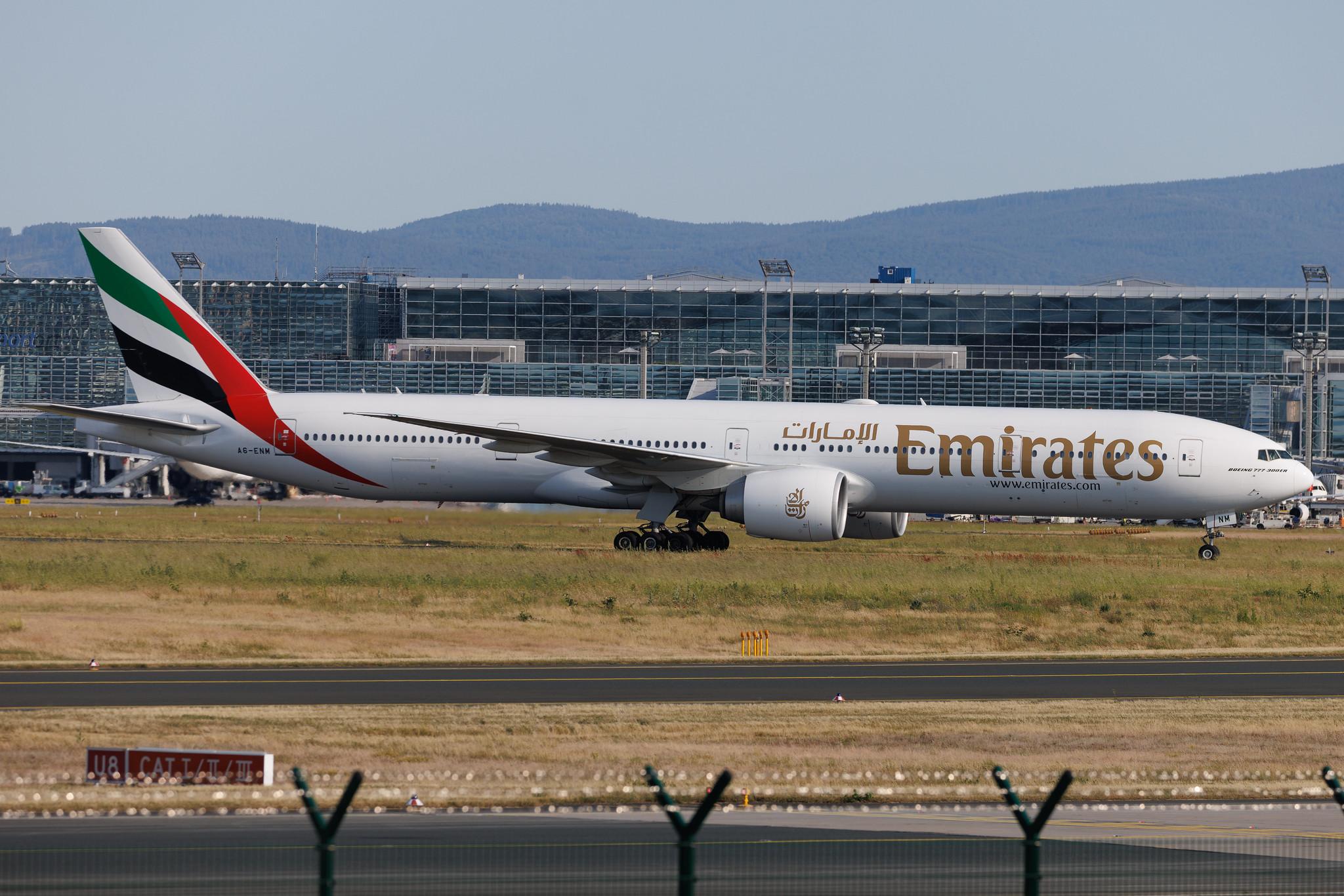 Frankfurt Airport: Emirates (EK / UAE) | Boeing 777-31H(ER) B77W | A6-ENM | MSN 41359