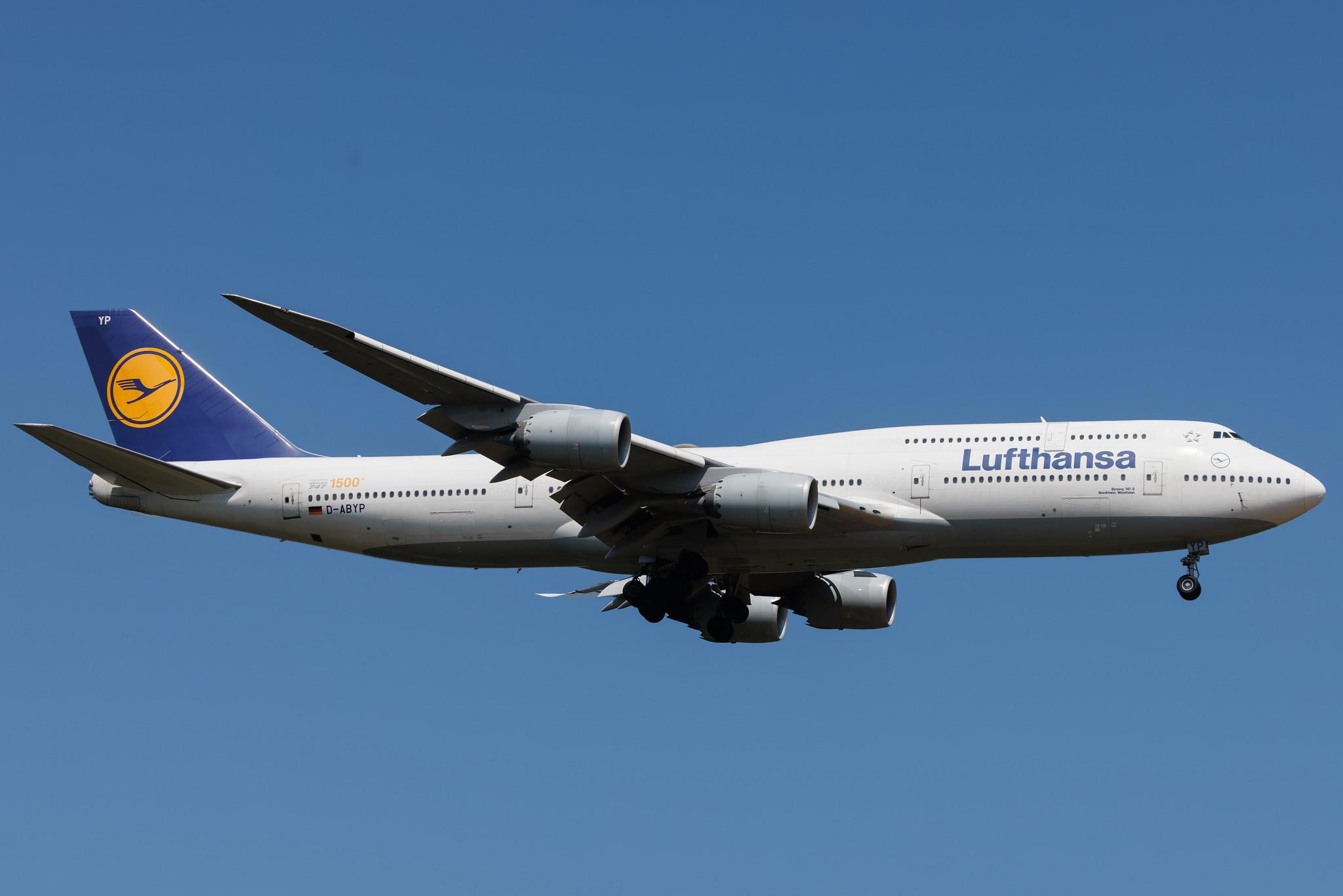 Frankfurt Airport: Lufthansa (LH / DLH) | Boeing 747-830 B748 | D-ABYP | MSN 37839