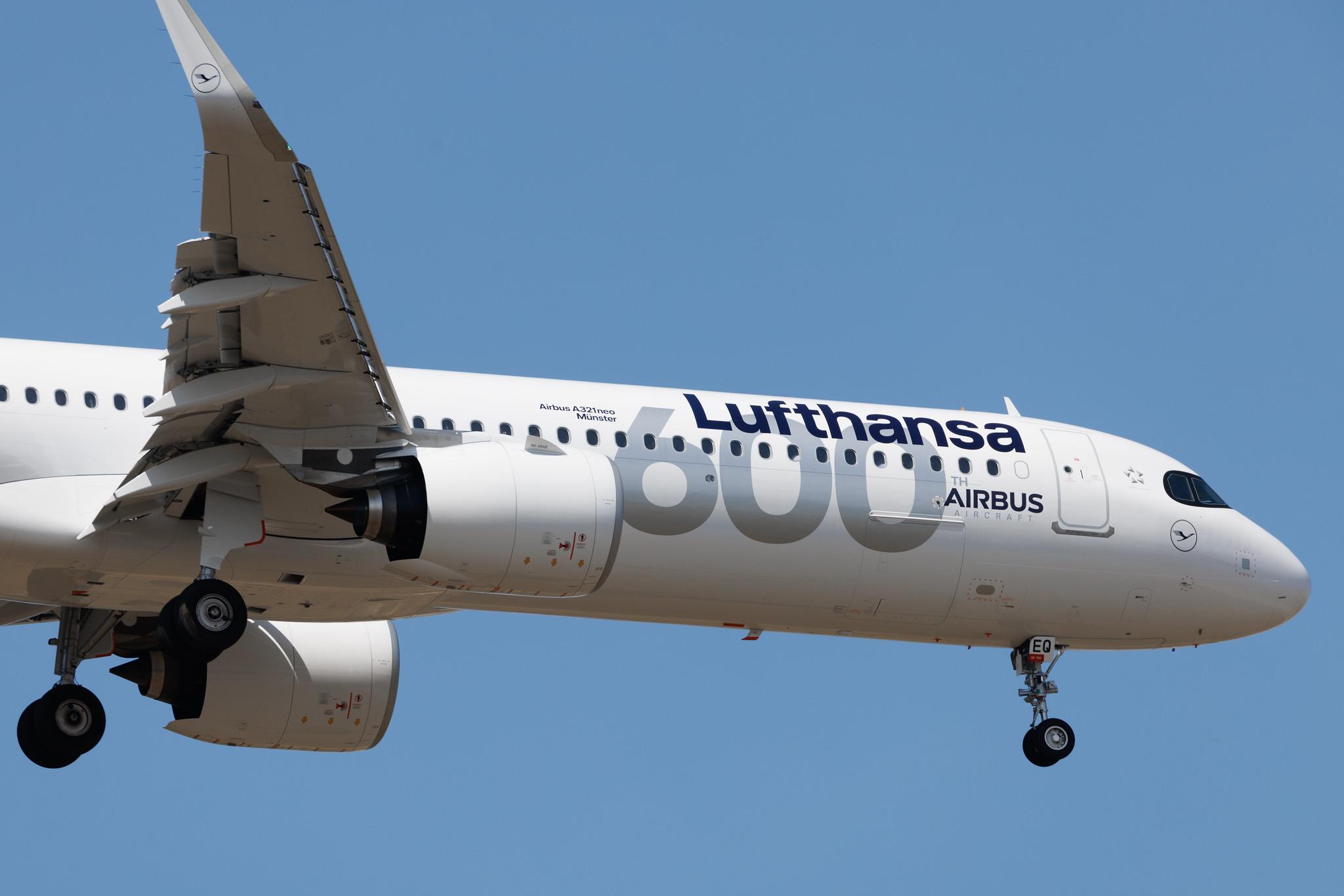Frankfurt Airport: Lufthansa (LH / DLH) | Livery: 600th Airbus Aircraft | Airbus A321-271NX A21N | D-AIEQ | MSN 11267