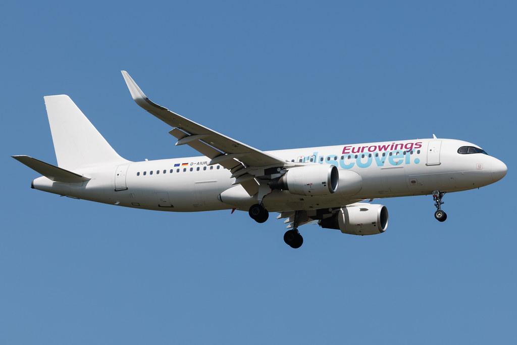 Frankfurt Airport: Eurowings Discover (4Y / OCN) | Airbus A320-214 A320 | D-AIUR | MSN 6985