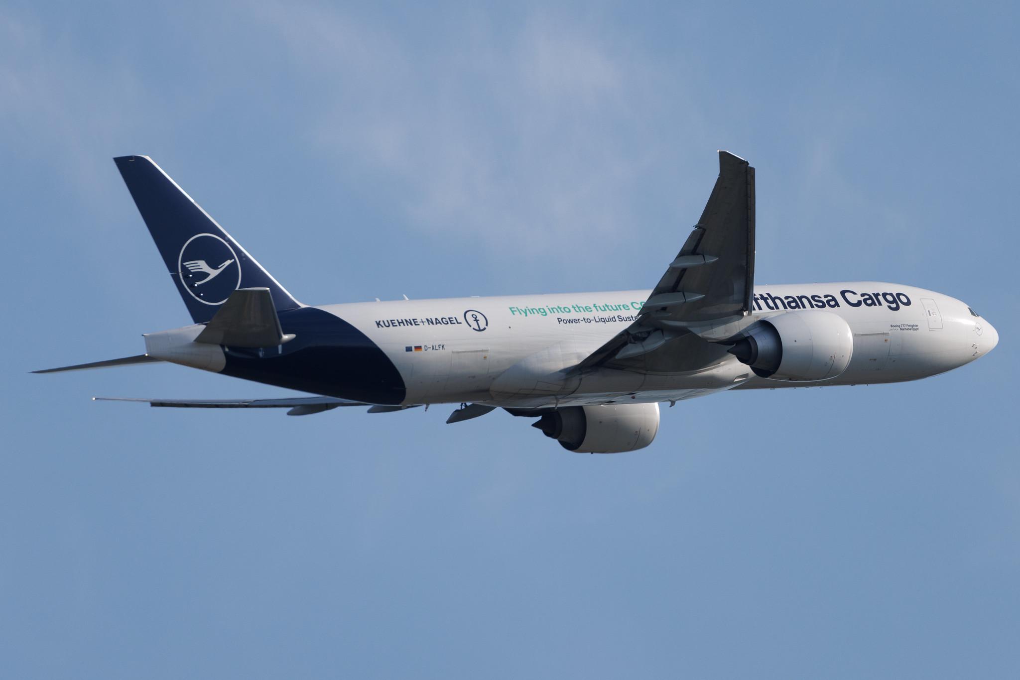Frankfurt Airport: Lufthansa Cargo (/ GEC) | Livery: Kühne+Nagel Livery | Boeing 777-F B77L | D-ALFK | MSN 67146