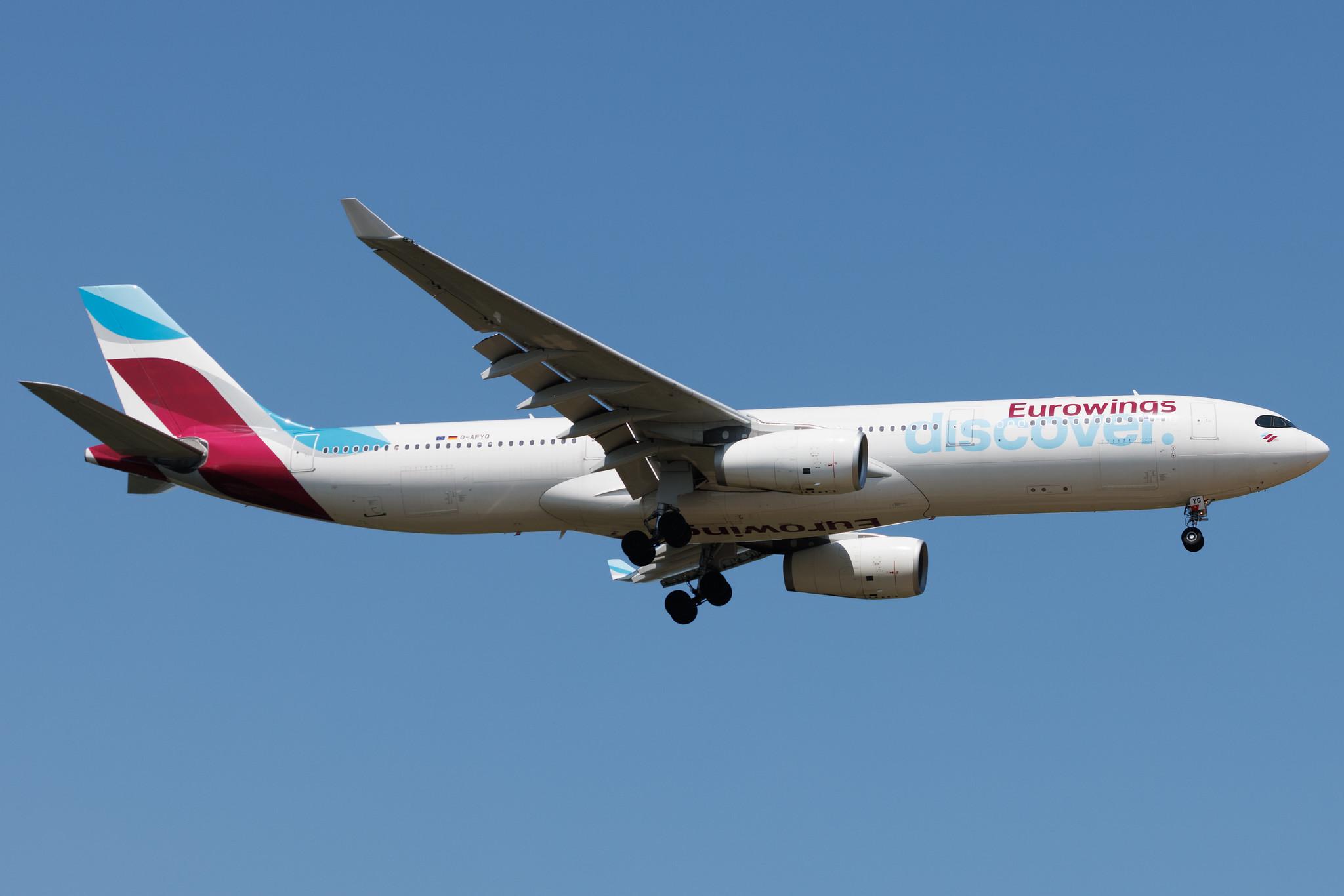 Frankfurt Airport: Eurowings Discover (4Y / OCN) | Airbus A330-343 A333 | D-AFYQ | MSN 1193