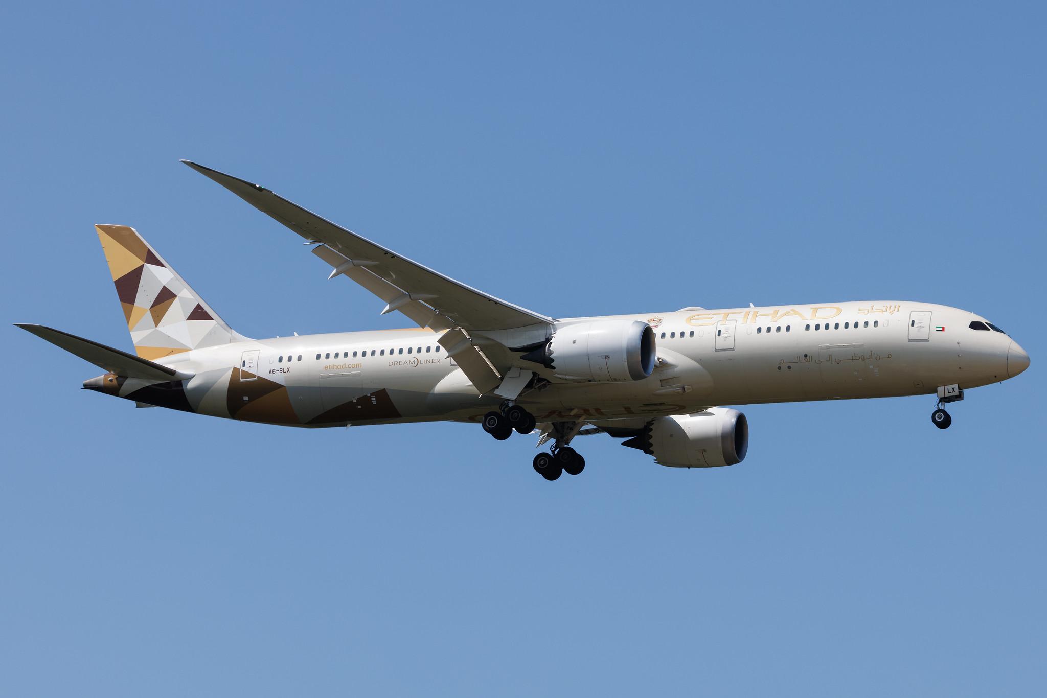 Frankfurt Airport: Etihad Airways (EY / ETD) |  Boeing 787-9 Dreamliner B789 | A6-BLX | MSN 39666