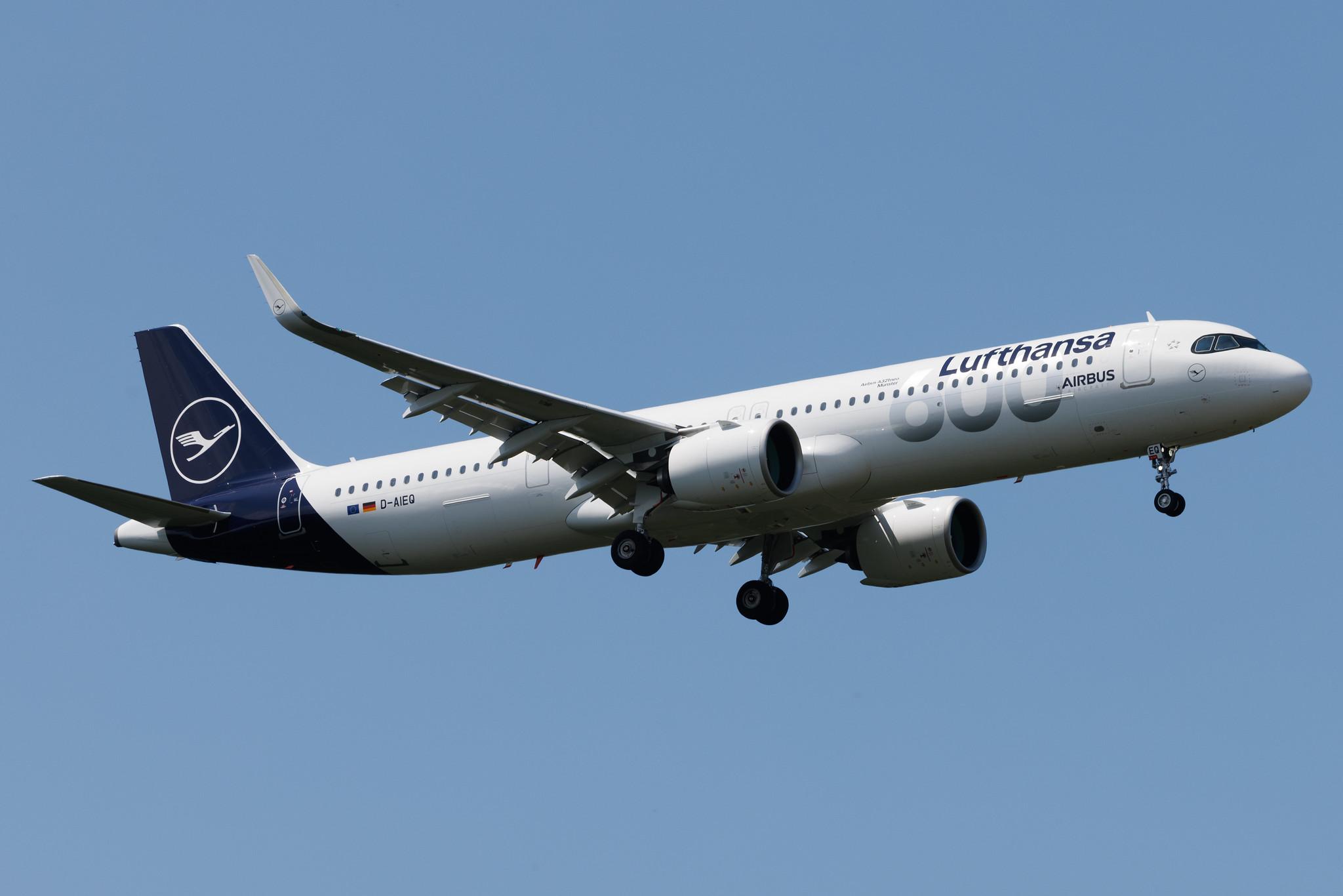 Frankfurt Airport: Lufthansa (LH / DLH) | Livery: 600th Airbus Aircraft | Airbus A321-271NX A21N | D-AIEQ | MSN 11267