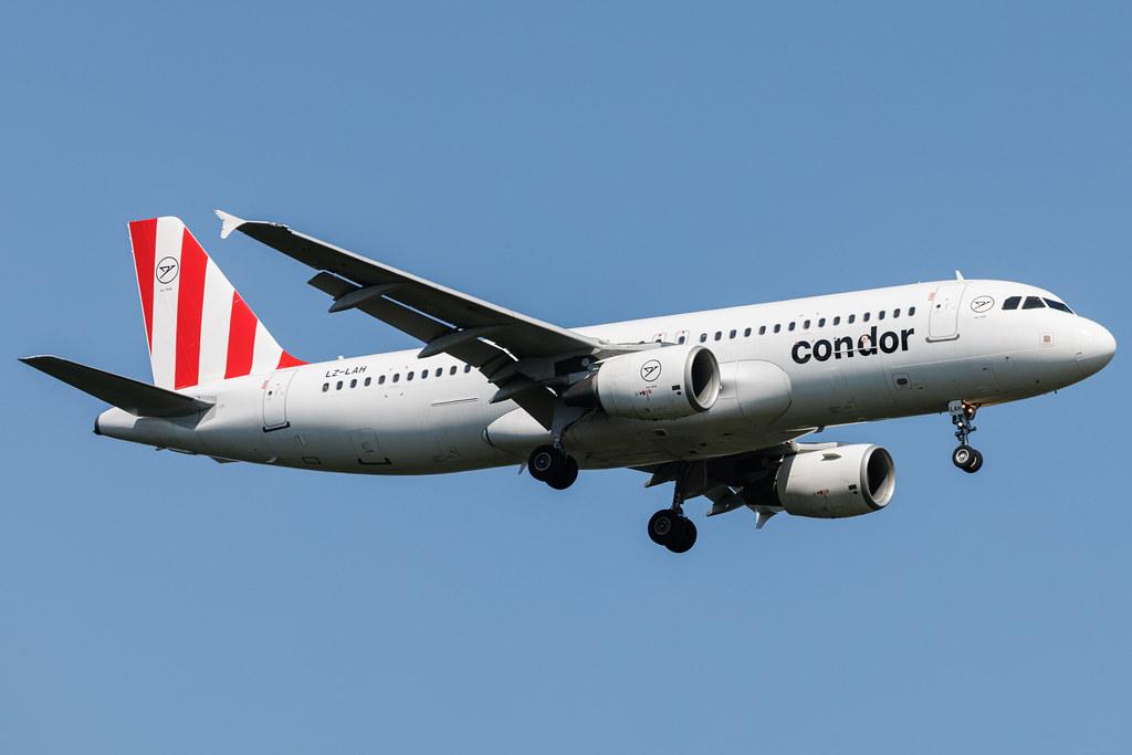 Frankfurt Airport: Condor (DE / CFG) | Operator: European Air Charter | Airbus A320-214 A320 | LZ-LAH | MSN 02540