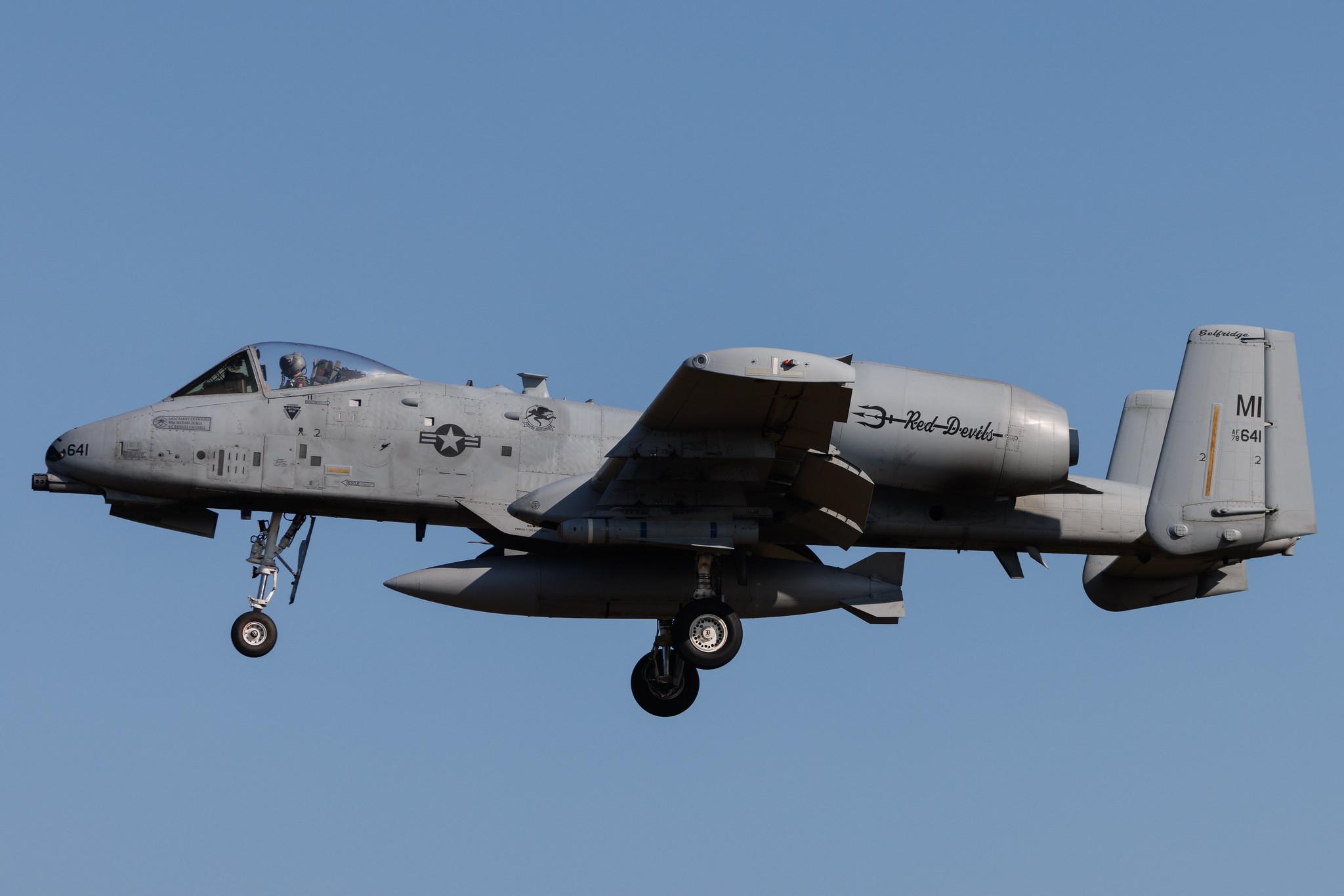 Schleswig Jagel Airport: United States - US Air Force (USAF) | Fairchild A-10C Thunderbolt II A10 | 78-0641 | MSN A10-0261