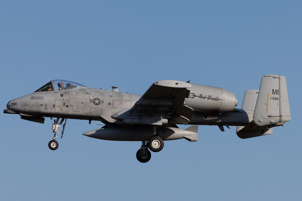 Schleswig Jagel Airport: United States - US Air Force (USAF) | Fairchild A-10A Thunderbolt II A10 | 81-0998 | MSN A10-0693