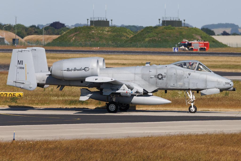 Schleswig Jagel Airport: United States - US Air Force (USAF) | Fairchild A-10A Thunderbolt II A10 | 81-0998 | MSN A10-0693