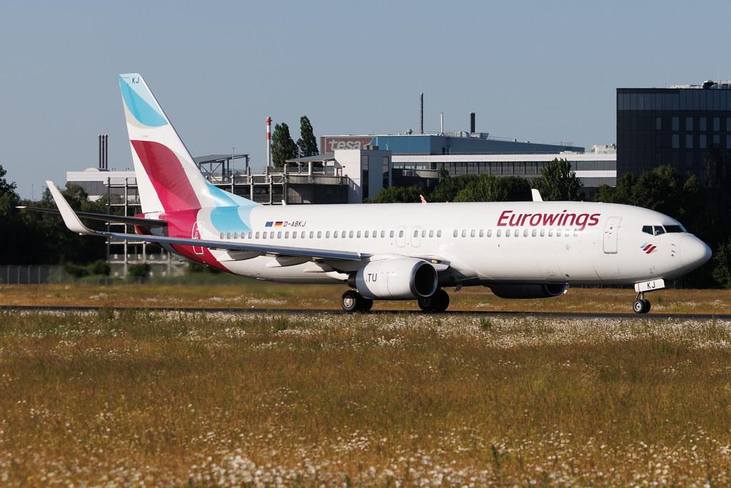 Hamburg Airport: Eurowings (EW / EWG) | Operator: TUI fly | Boeing 737-86J B738 | D-ABKJ | MSN 37749