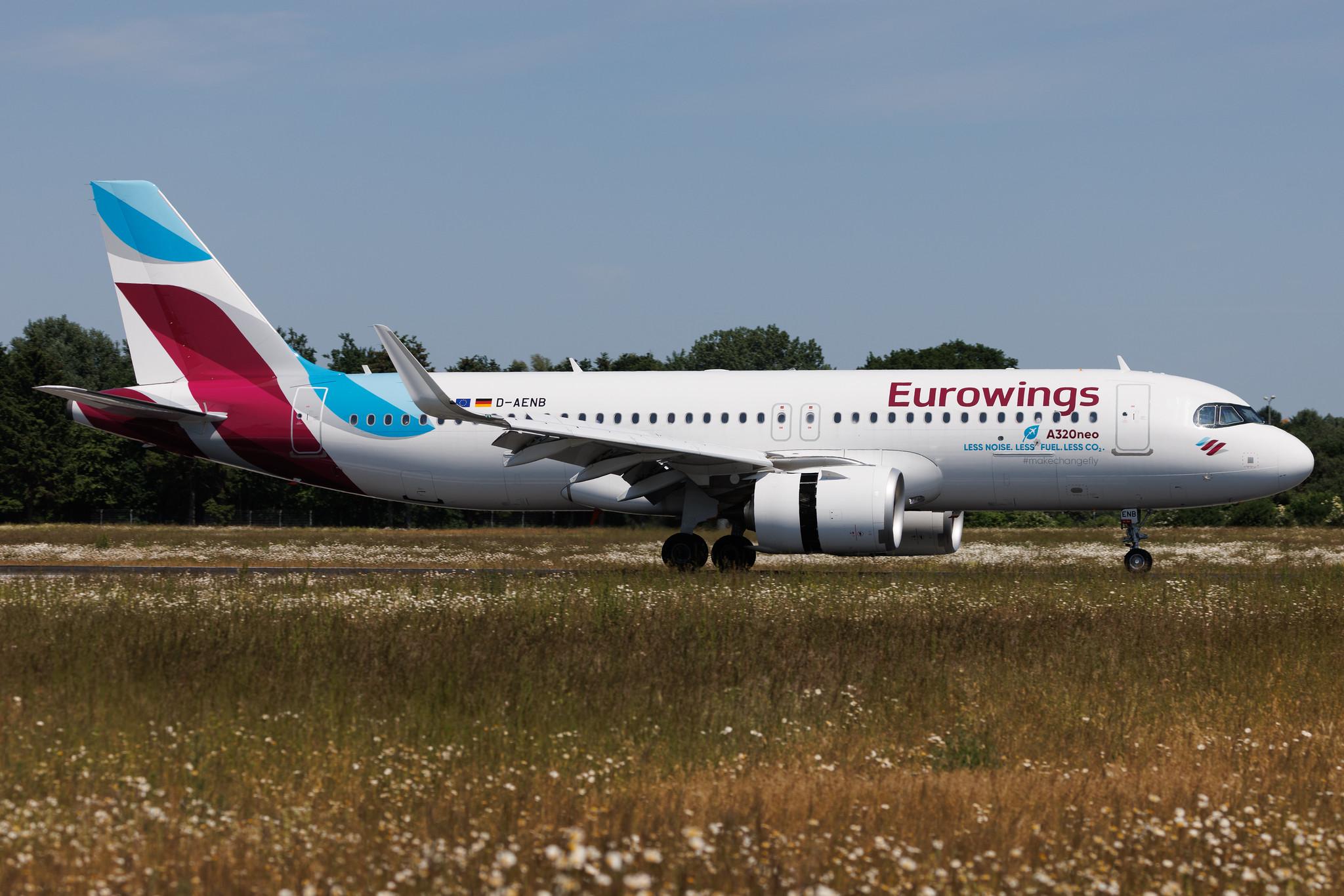 Hamburg Airport: Eurowings (EW / EWG) | Airbus A320-251N A20N | D-AENB | MSN 10798