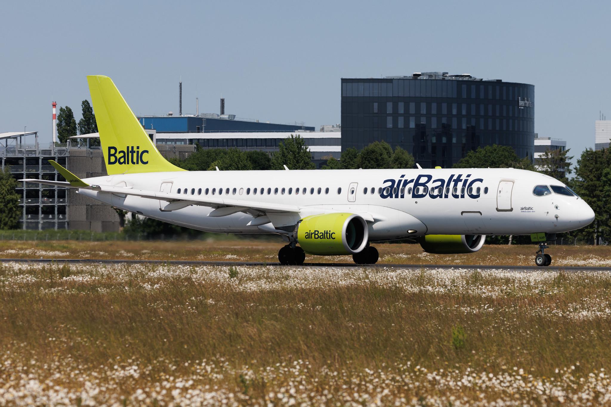 Hamburg Airport: Air Baltic (BT / BTI) | Airbus A220-300 BCS3 | YL-AAP | MSN 55051
