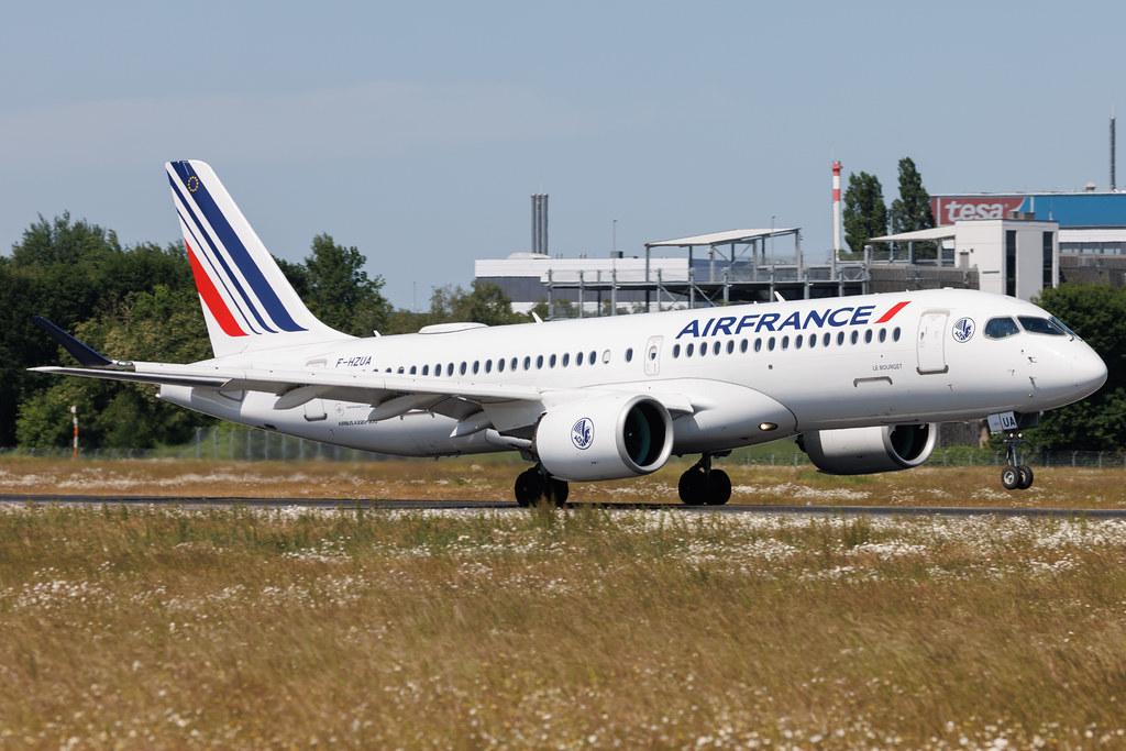Hamburg Airport: Air France (AF / AFR) | Airbus A220-300 BCS3 | F-HZUA | MSN 55134