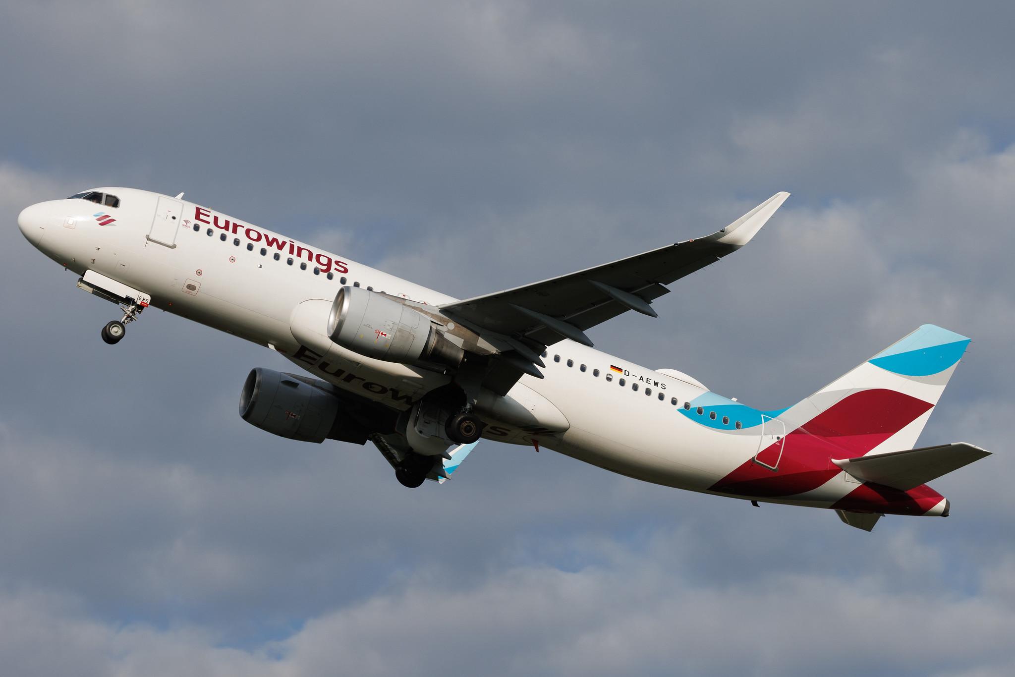 Hamburg Airport: Eurowings (EW / EWG) | Airbus A320-214 A320 | D-AEWS | MSN 7439