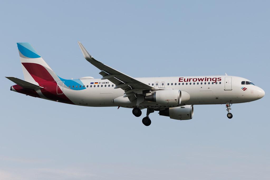 Hamburg Airport: Eurowings (EW / EWG) | Airbus A320-214 A320 | D-AEWO | MSN 7394
