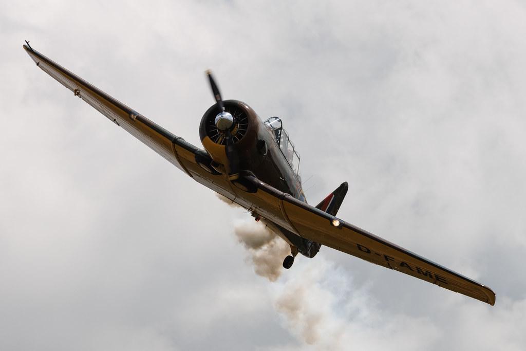 Flugplatz Bienenfarm: Private owner | Canadian Car and Foundry T-6 Harvard | D-FAME | MSN CCF4-77