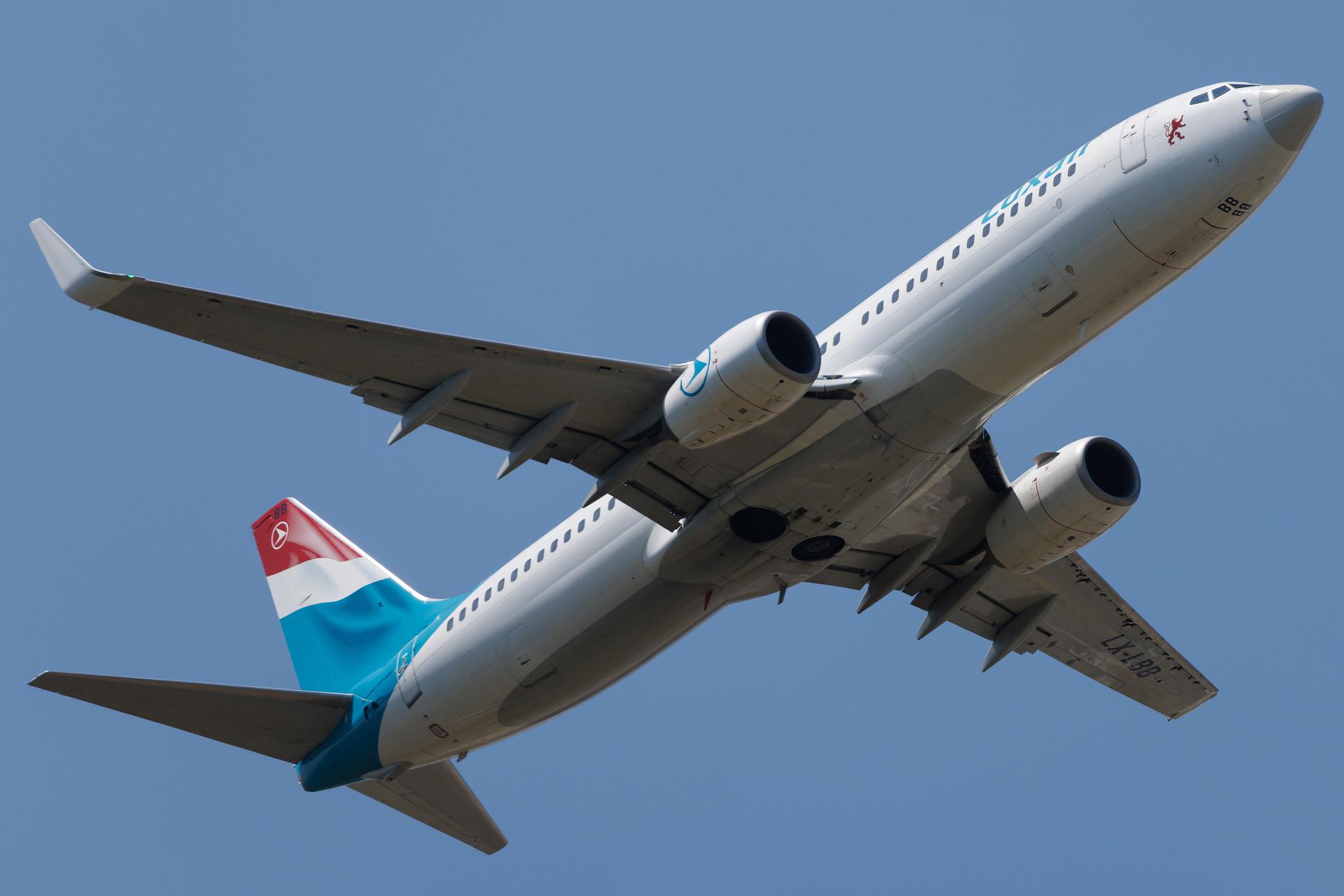 Luxembourg Findel Airport: Luxair (LG / LGL) | Boeing 737-86J B738 | LX-LBB | MSN 36875