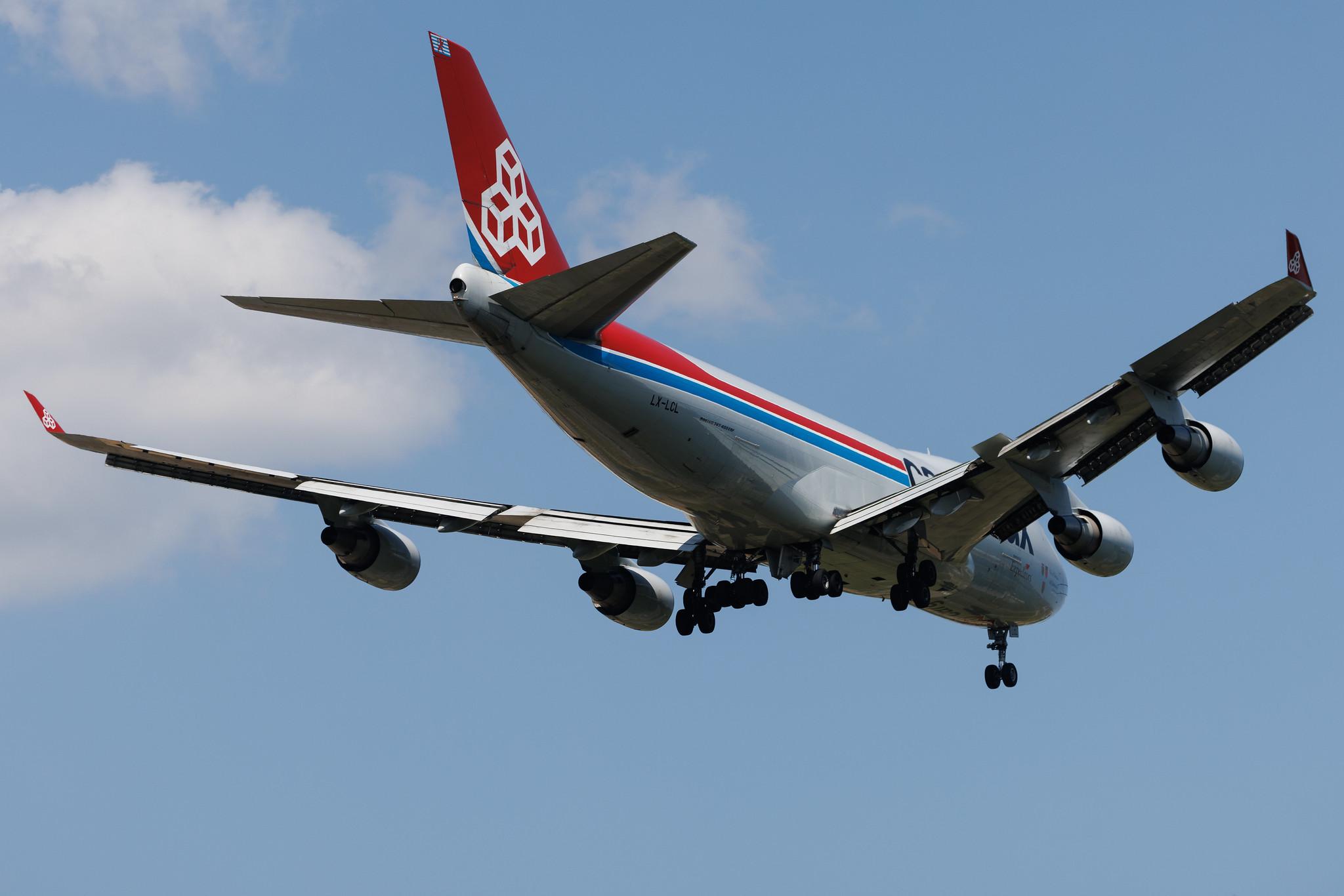 Luxembourg Findel Airport: Cargolux (CV / CLX) | Boeing 747-4HAF(ER) B744 | LX-LCL | MSN 35234