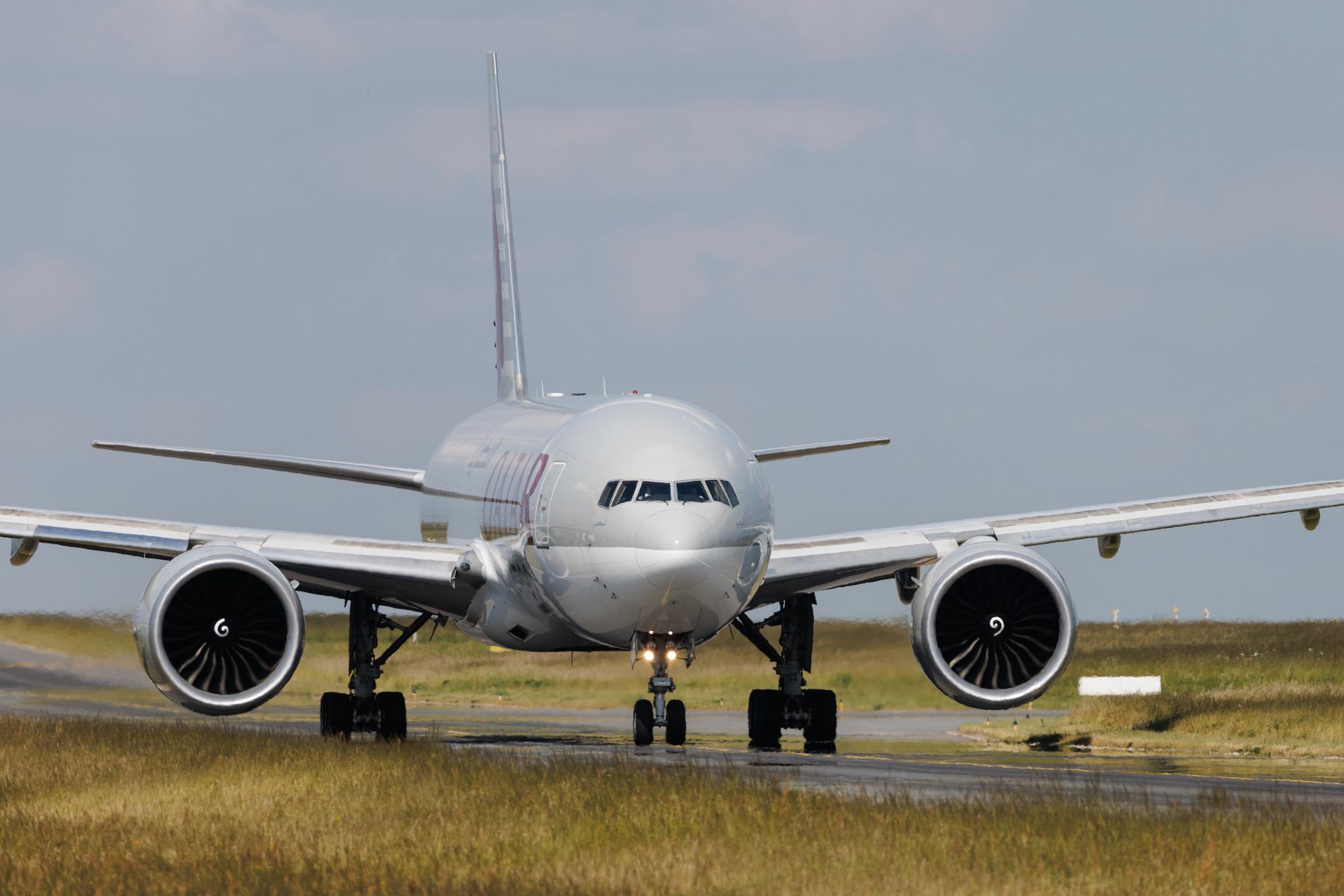 Luxembourg Findel Airport: Qatar Cargo (QR / QTR) | Operator: Qatar Airways | Boeing 777-FDZ B77L | A7-BFB | MSN 36100