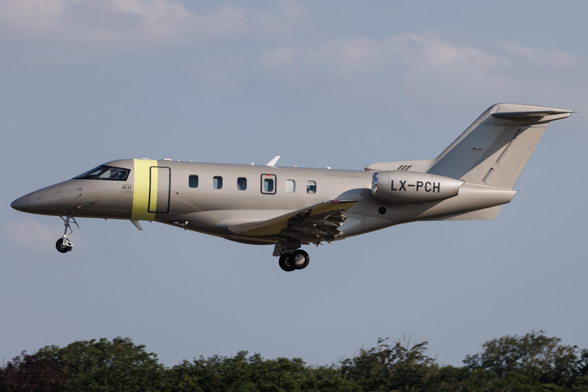 Luxembourg Findel Airport: Jetfly Aviation (/ JFA) | Pilatus PC-24 PC24 | LX-PCH | MSN 255