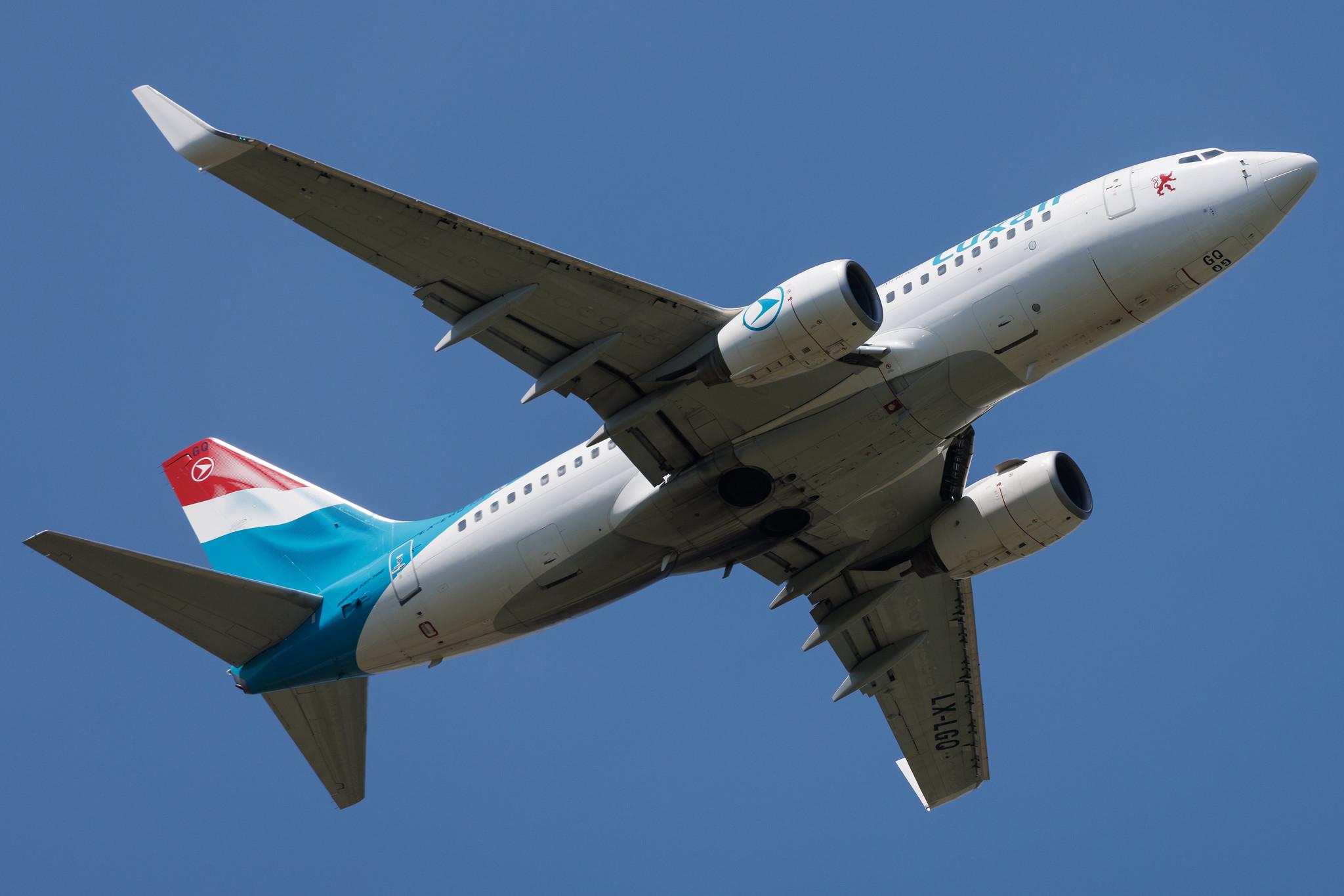 Luxembourg Findel Airport: Luxair (LG / LGL) | Boeing 737-7C9 B737 | LX-LGQ | MSN 33802