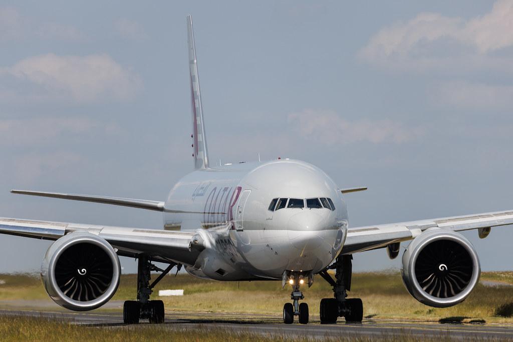 Luxembourg Findel Airport: Qatar Cargo (QR / QTR) | Operator: Qatar Airways | Boeing 777-FDZ B77L | A7-BFB | MSN 36100
