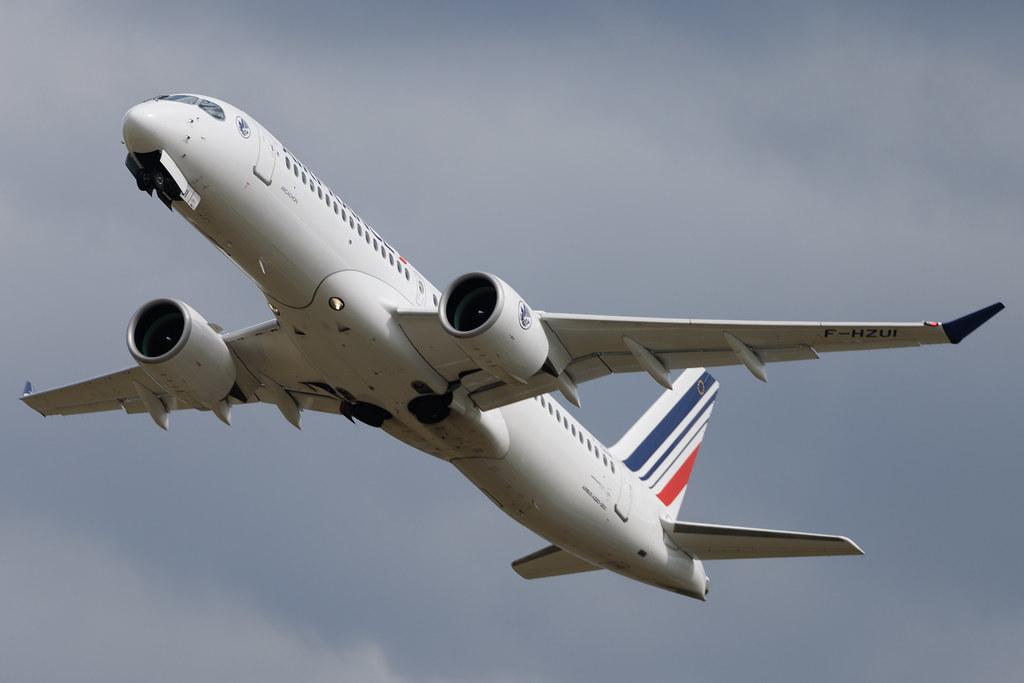 Hamburg Airport: Air France (AF / AFR) | Airbus A220-300 BCS3 | F-HZUI | MSN 55159