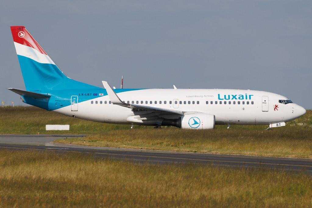 Luxembourg Findel Airport: Luxair (LG / LGL) | Boeing 737-7K2 B737 | LX-LBT | MSN 30371