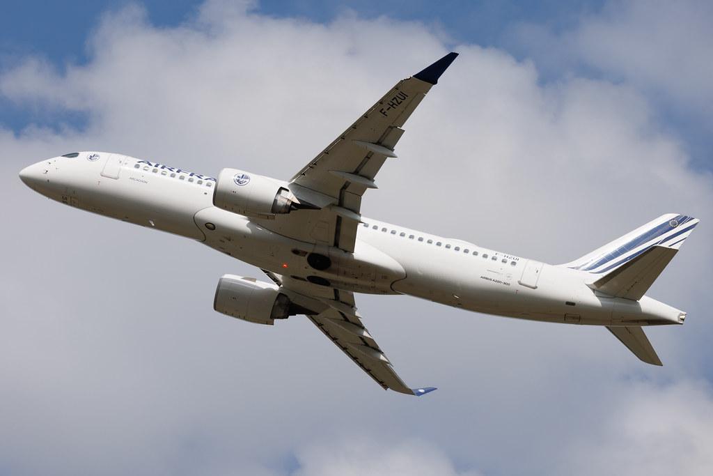 Hamburg Airport: Air France (AF / AFR) | Airbus A220-300 BCS3 | F-HZUI | MSN 55159