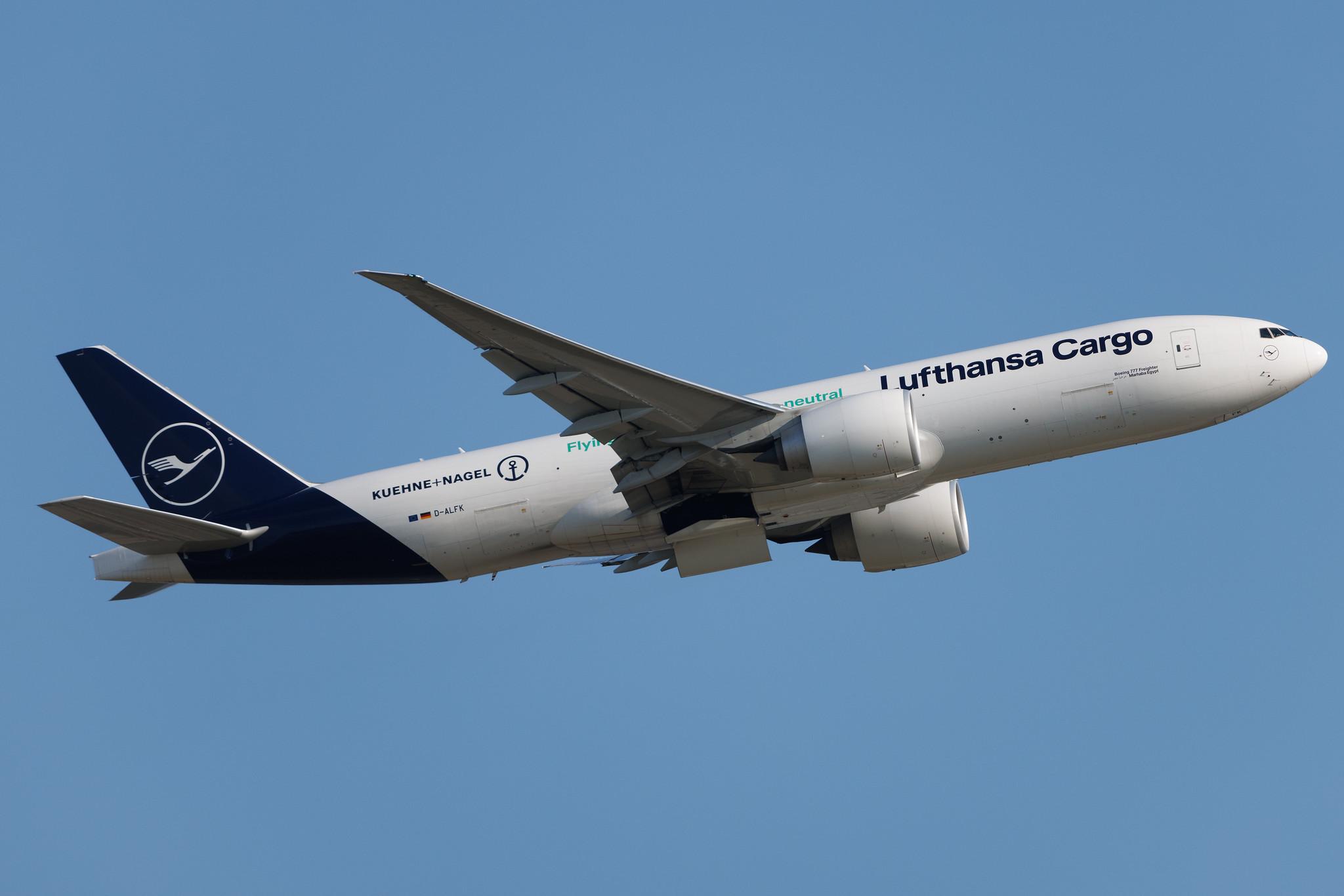 Frankfurt Airport: Lufthansa Cargo (/ GEC) | Livery: Kühne+Nagel Livery | Boeing 777-F B77L | D-ALFK | MSN 67146