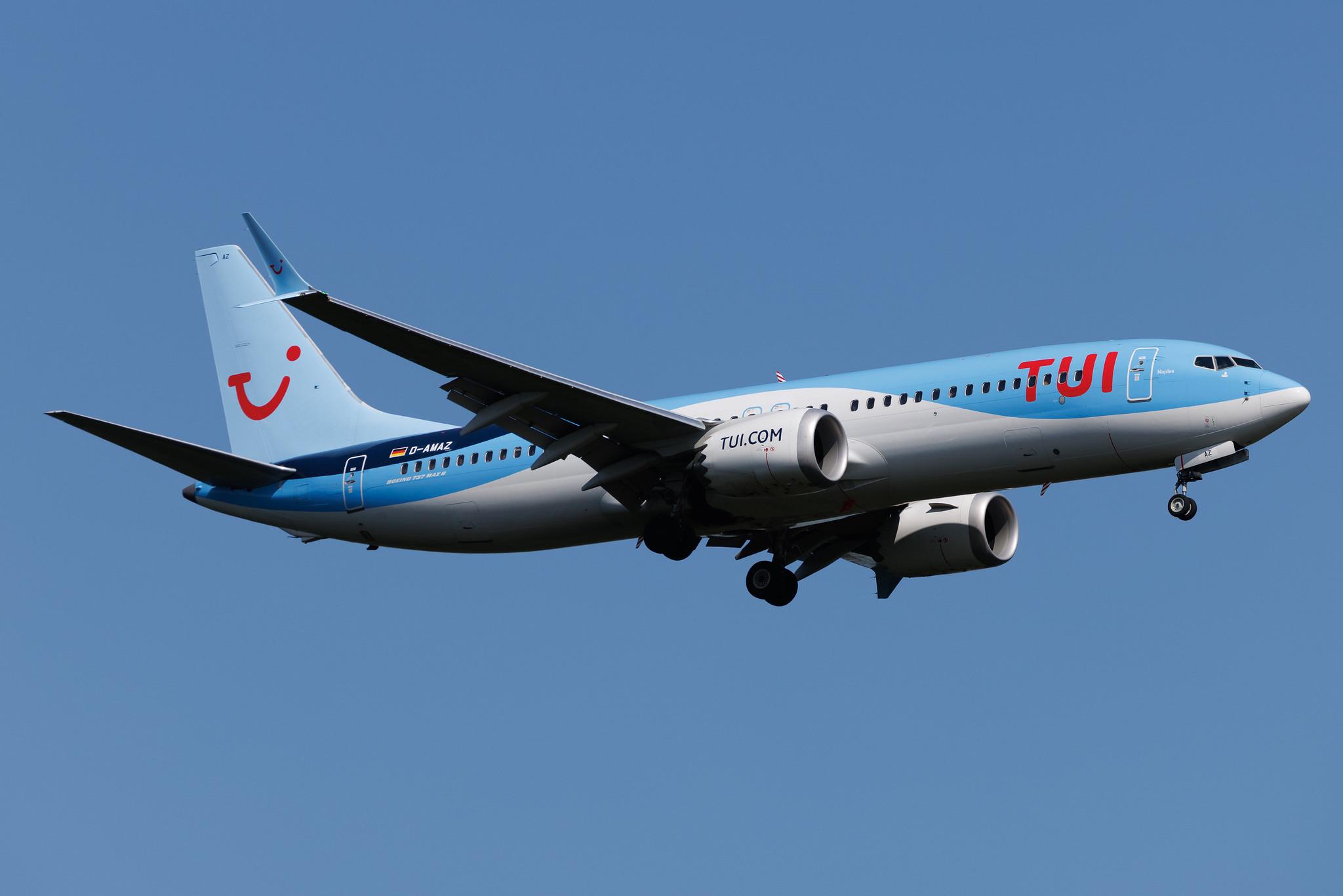 Frankfurt Airport: TUI (X3 / TUI) | Operator: TUI fly | Boeing 737 MAX 8 B38M | D-AMAZ | MSN 44604
