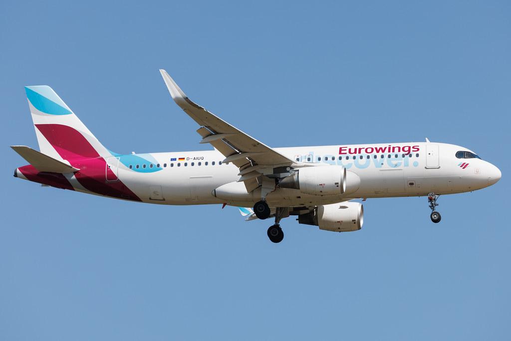 Frankfurt Airport: Eurowings Discover (4Y / OCN) | Airbus A320-214 A320 | D-AIUQ | MSN 6947