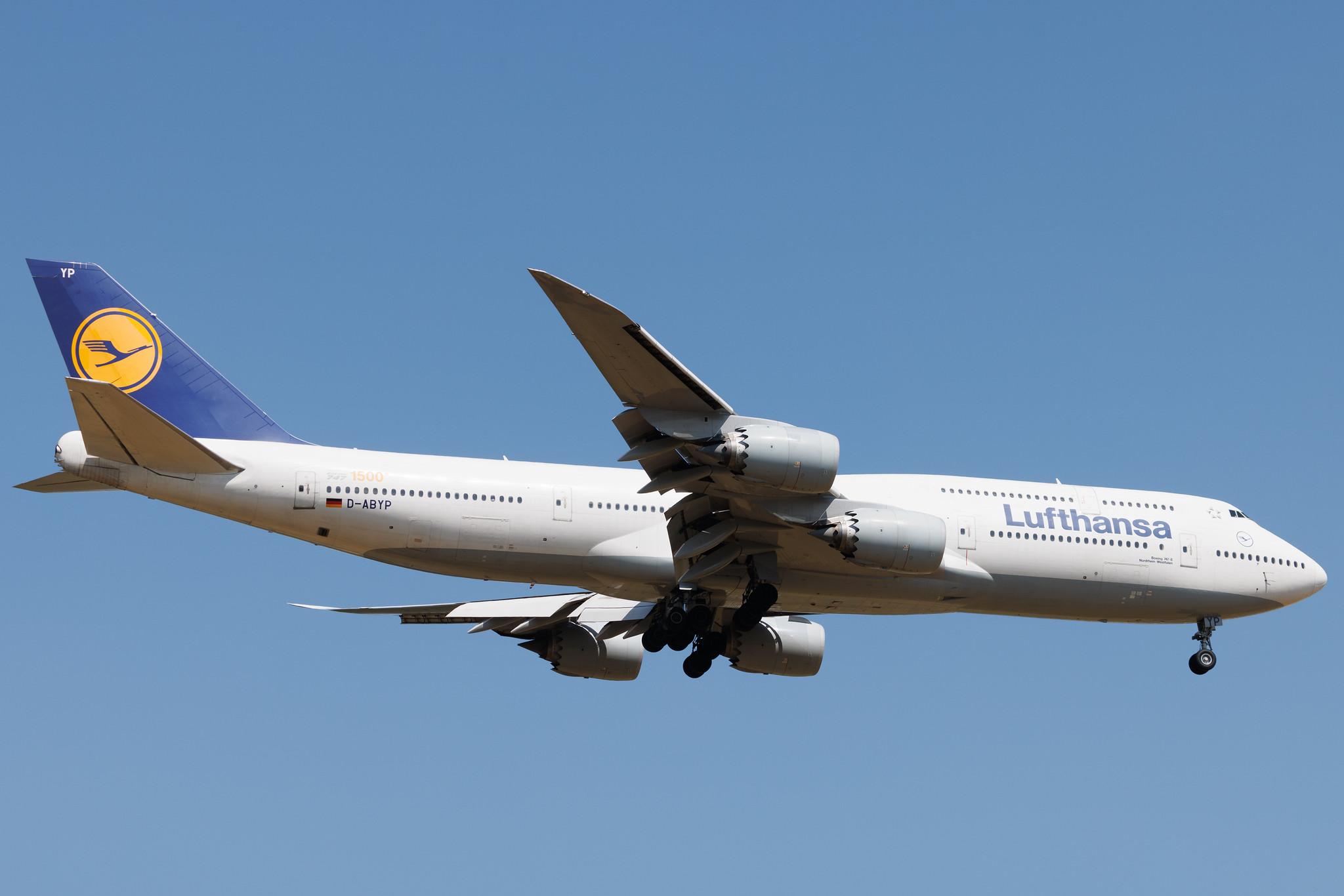 Frankfurt Airport: Lufthansa (LH / DLH) | Boeing 747-830 B748 | D-ABYP | MSN 37839